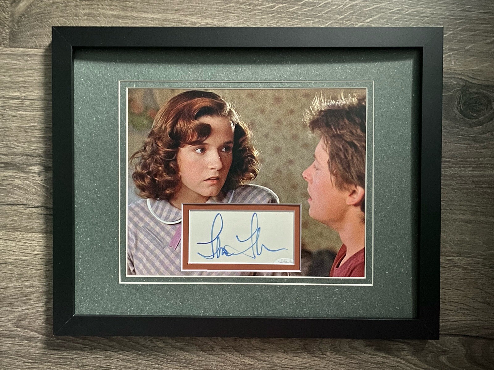 Lea Thompson Signed Custom Framed Art Piece JSA COA Autographed