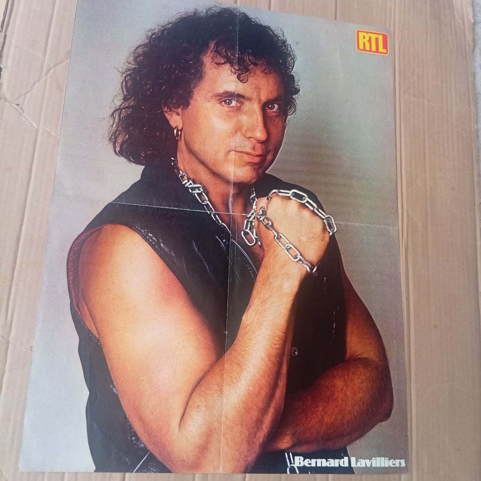 Vintage Poster Bernard Lavilliers Michel Berger Collectible Original Rare 17×26