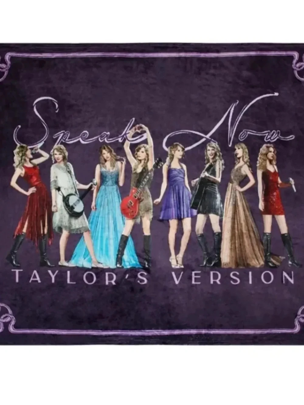 Taylor Swift Speak Now Taylor’s Version Eras Official Blanket 50 x 60″