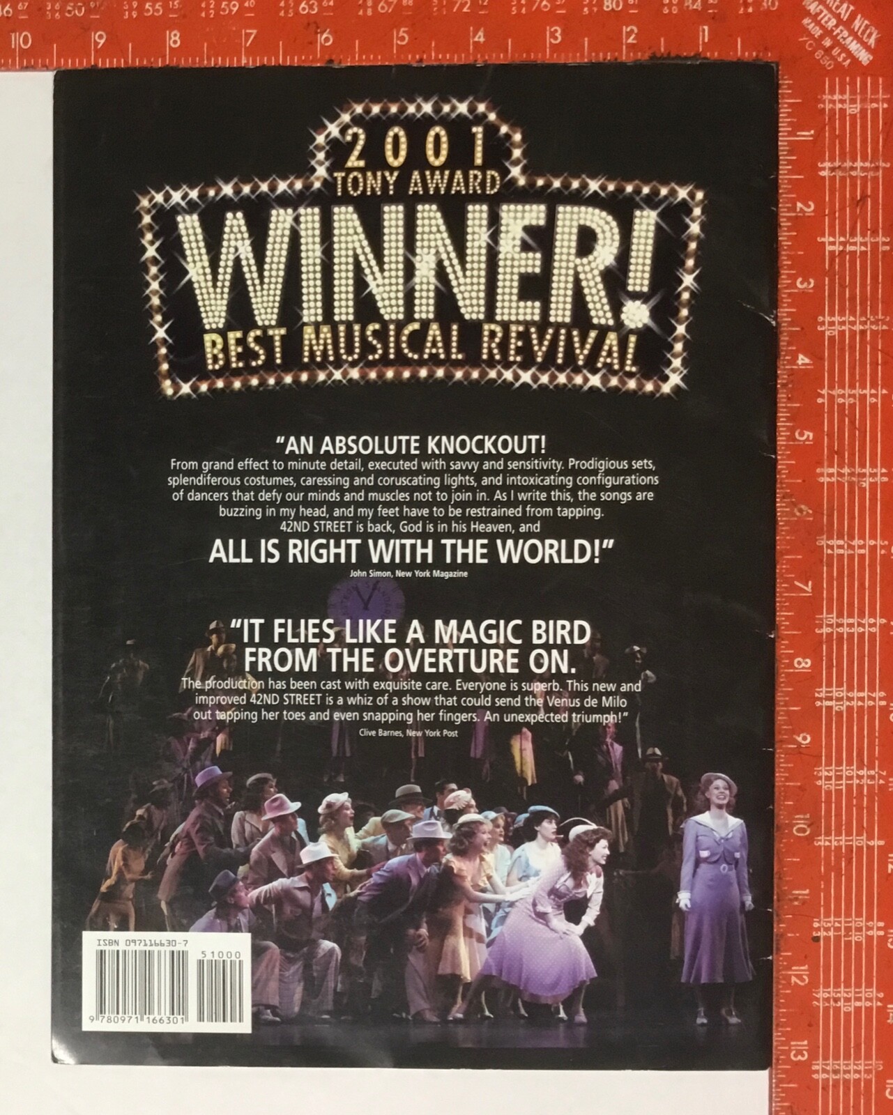 Program 42nd Street Musical 2001 GOOD condition FREE SHIP