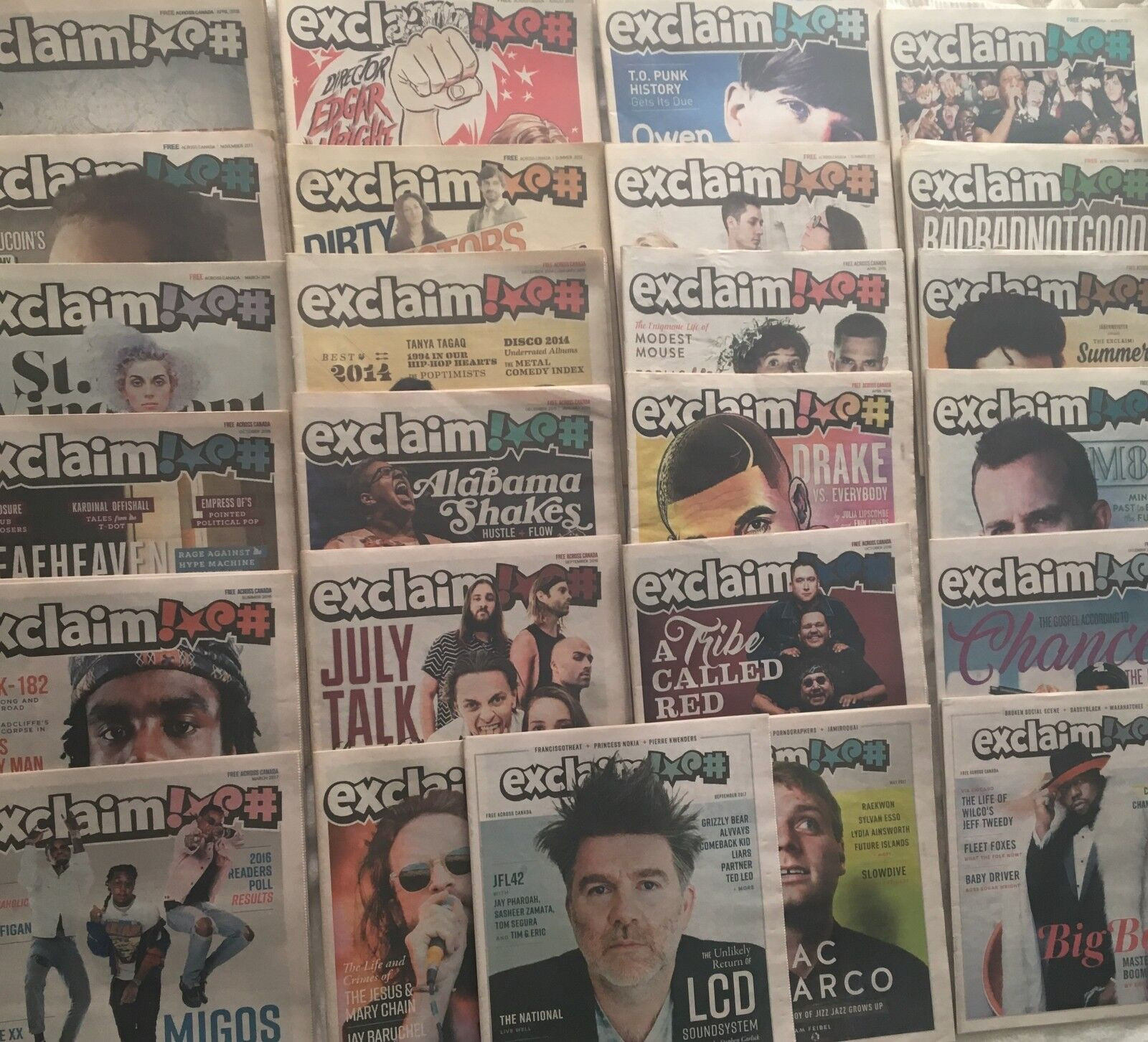 EXCLAIM! MAGAZINE LOT (KHRUANGBIN, DANNY BROWN, FOO FIGHTERS, etc)