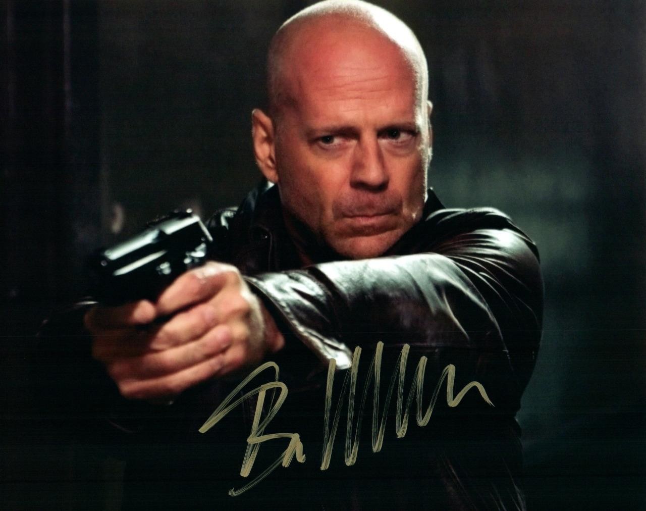 Bruce Willis autographed signed 8×10 Photo Picture pic + COA