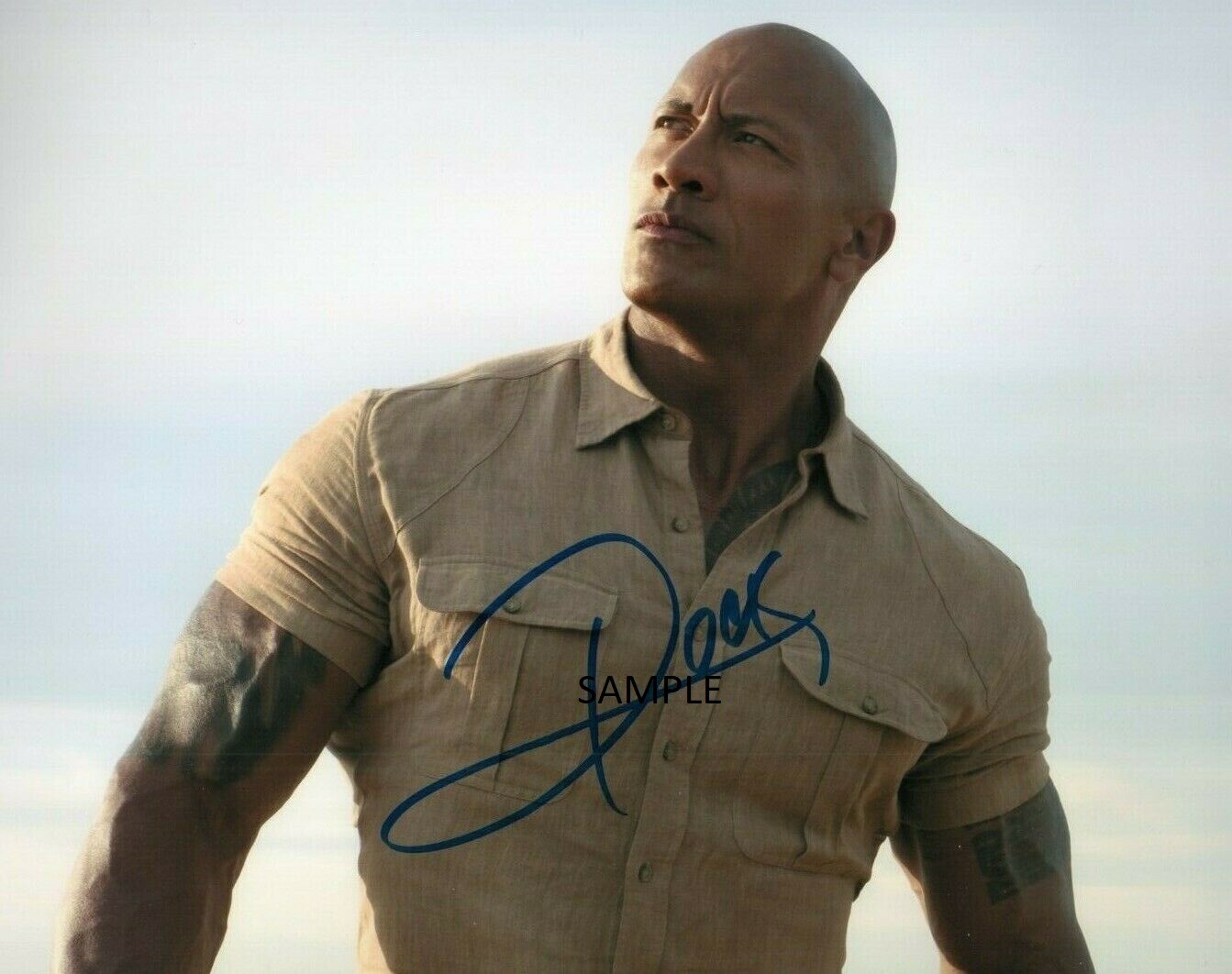 DWAYNE JOHNSON #1 REPRINT SIGNED 8X10 PHOTO AUTOGRAPHED MAN CAVE GIFT WWE ROCK