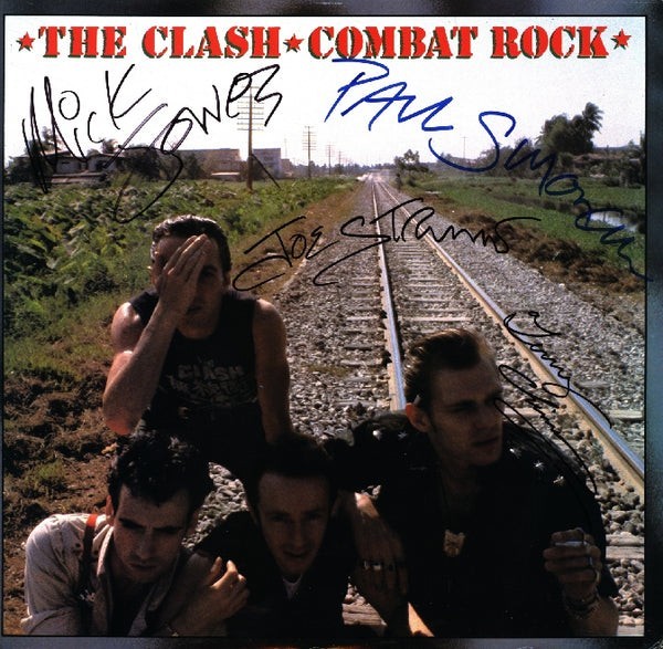 The Clash Autographed Combat Rock LP