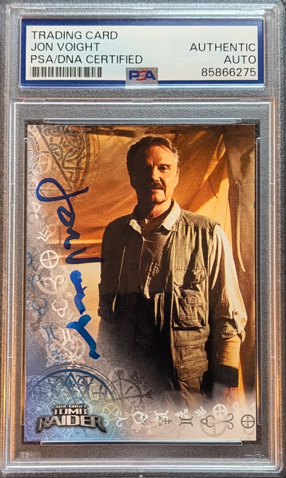 Jon Voight Signed 2001 Inkworks Tomb Raider Trading Card Autograph PSA DNA Actor