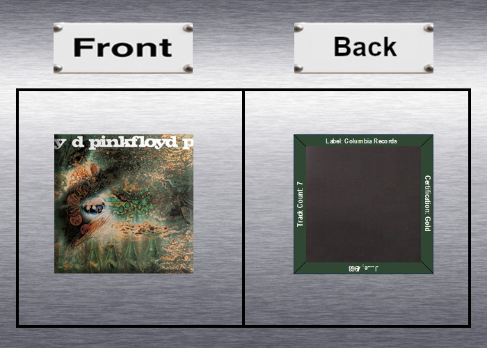 Pink Floyd Studio Album Cover Discography High Quality Fridge Magnet / Set