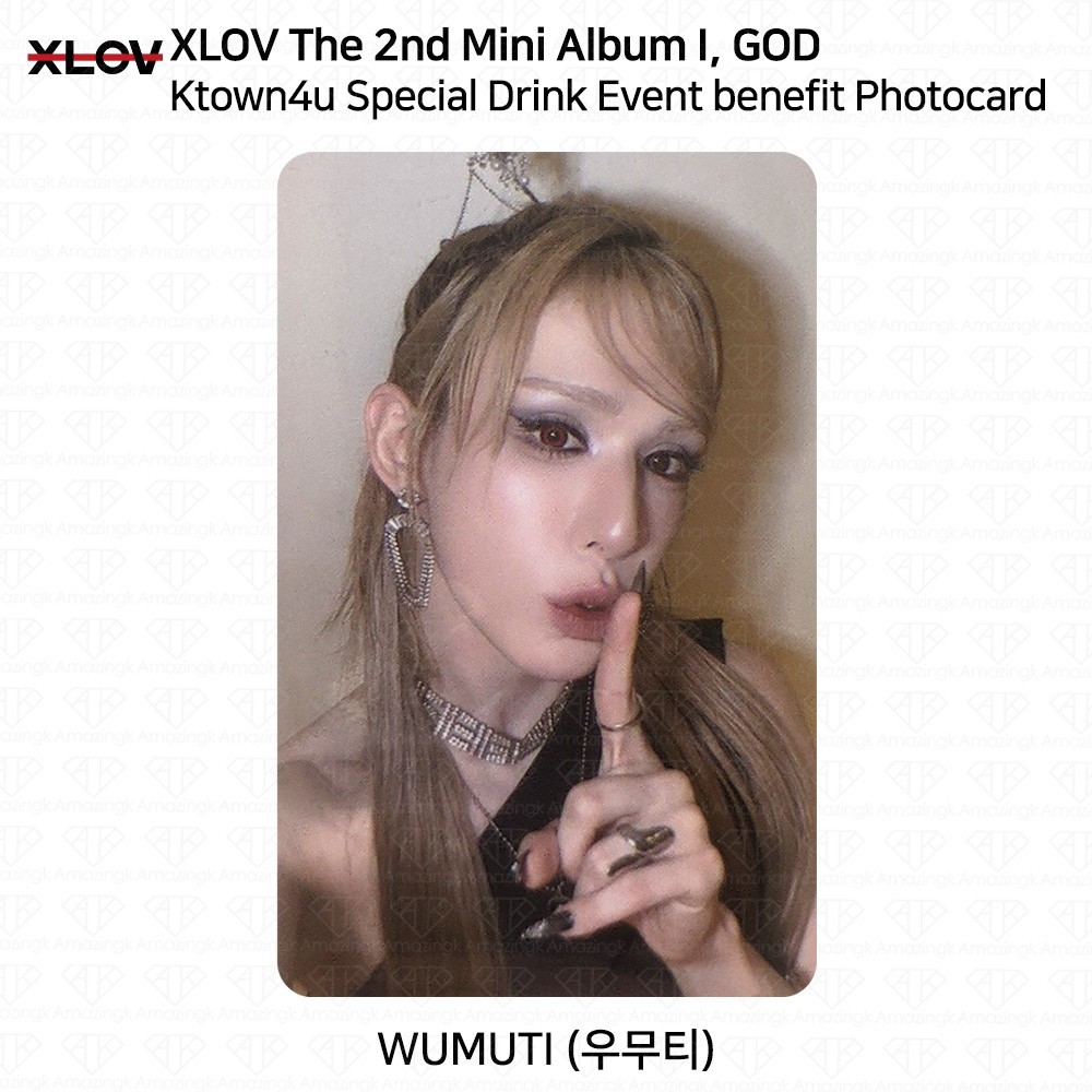 XLOV 2nd Mini Album I God Ktown4u POP-UP Special Drink Benefit Photocard