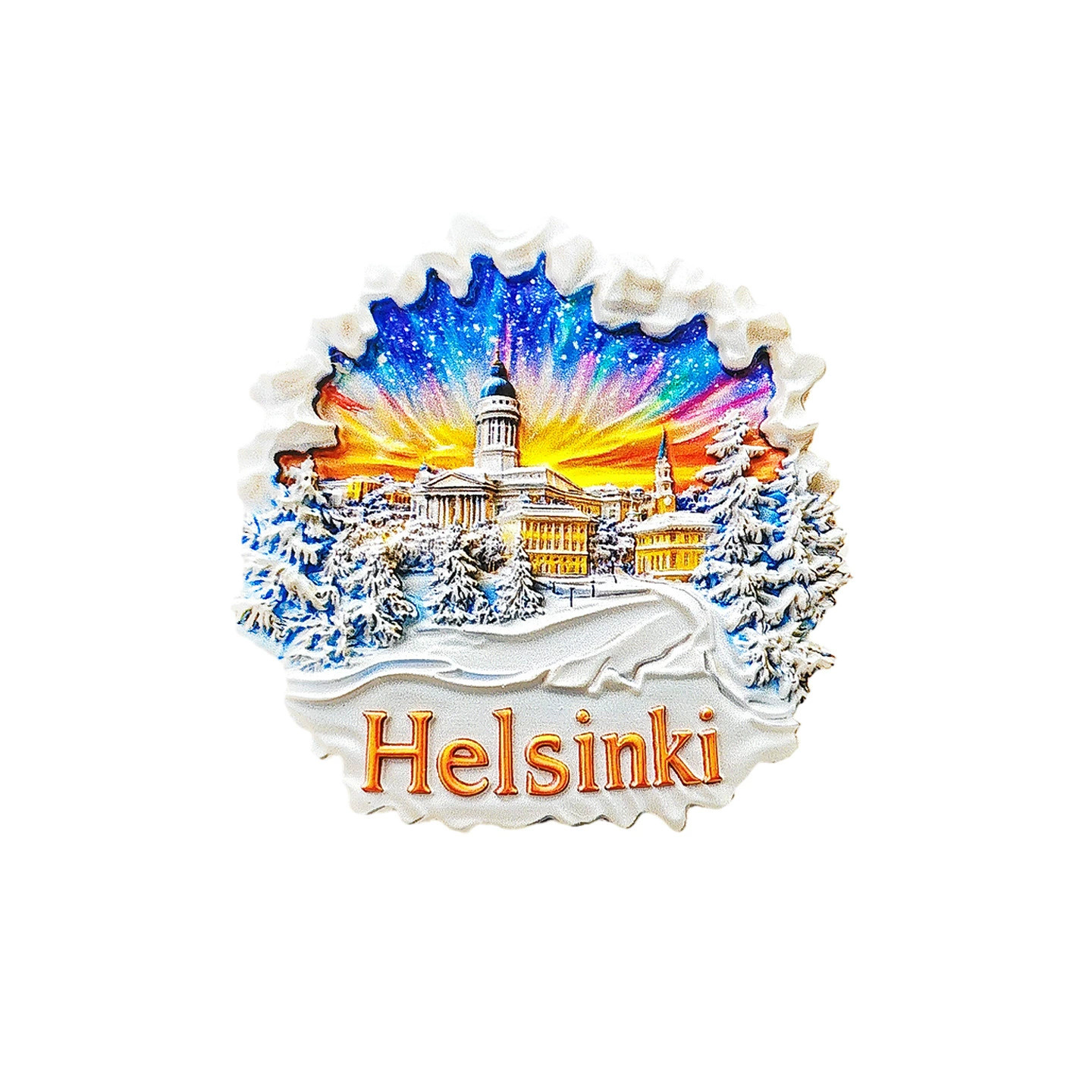 Finland Helsinki Fridge Magnet Refrigerator Sticker Home Resin Souvenir
