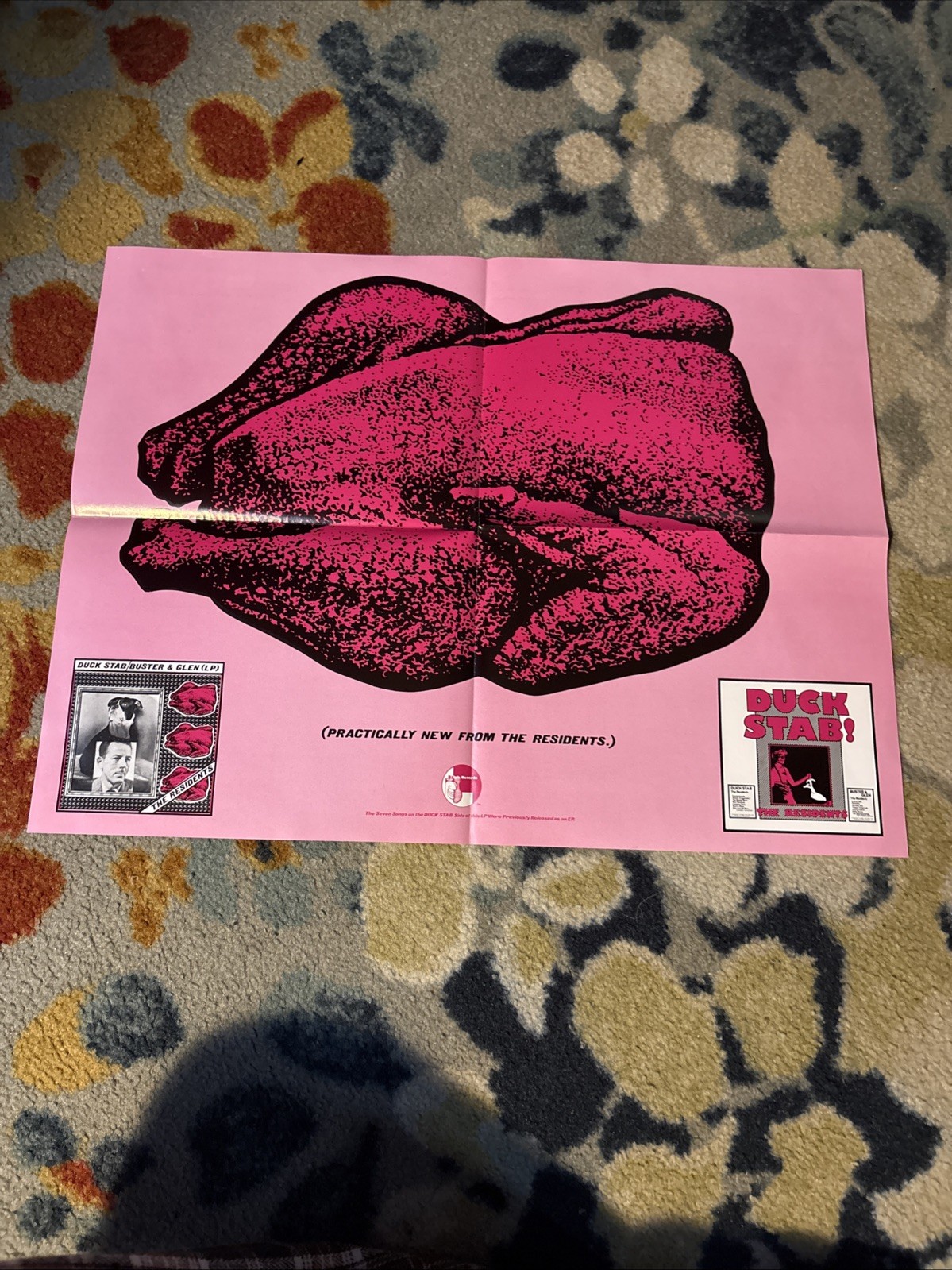 THE RESIDENTS Duck Stab! 1978 Ralph Records US PROMO Only POSTER Buster & Glen
