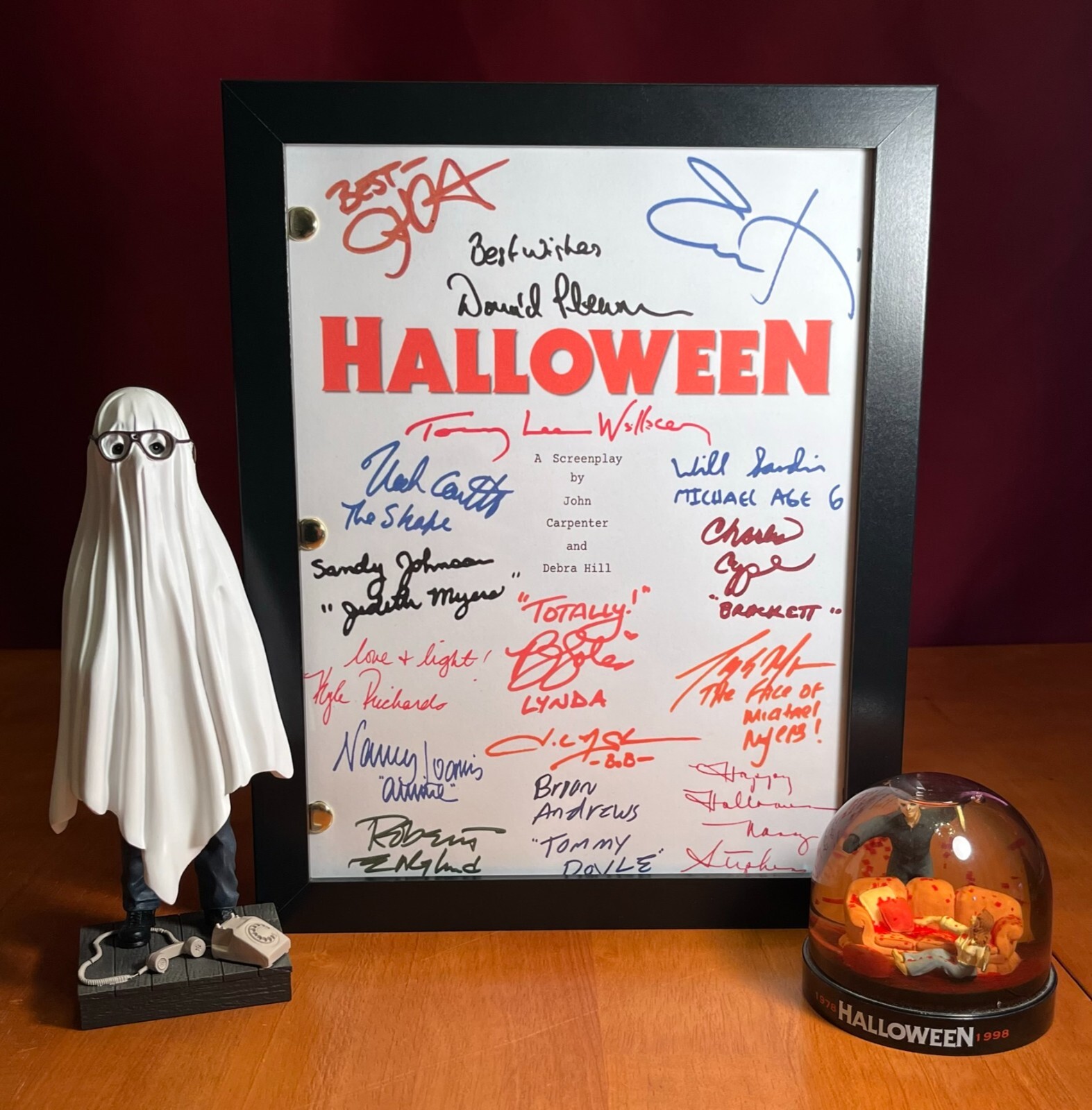 Halloween 1-8 Script Bundle Signed- Autograph Reprints- 8 Scripts- Michael Myers