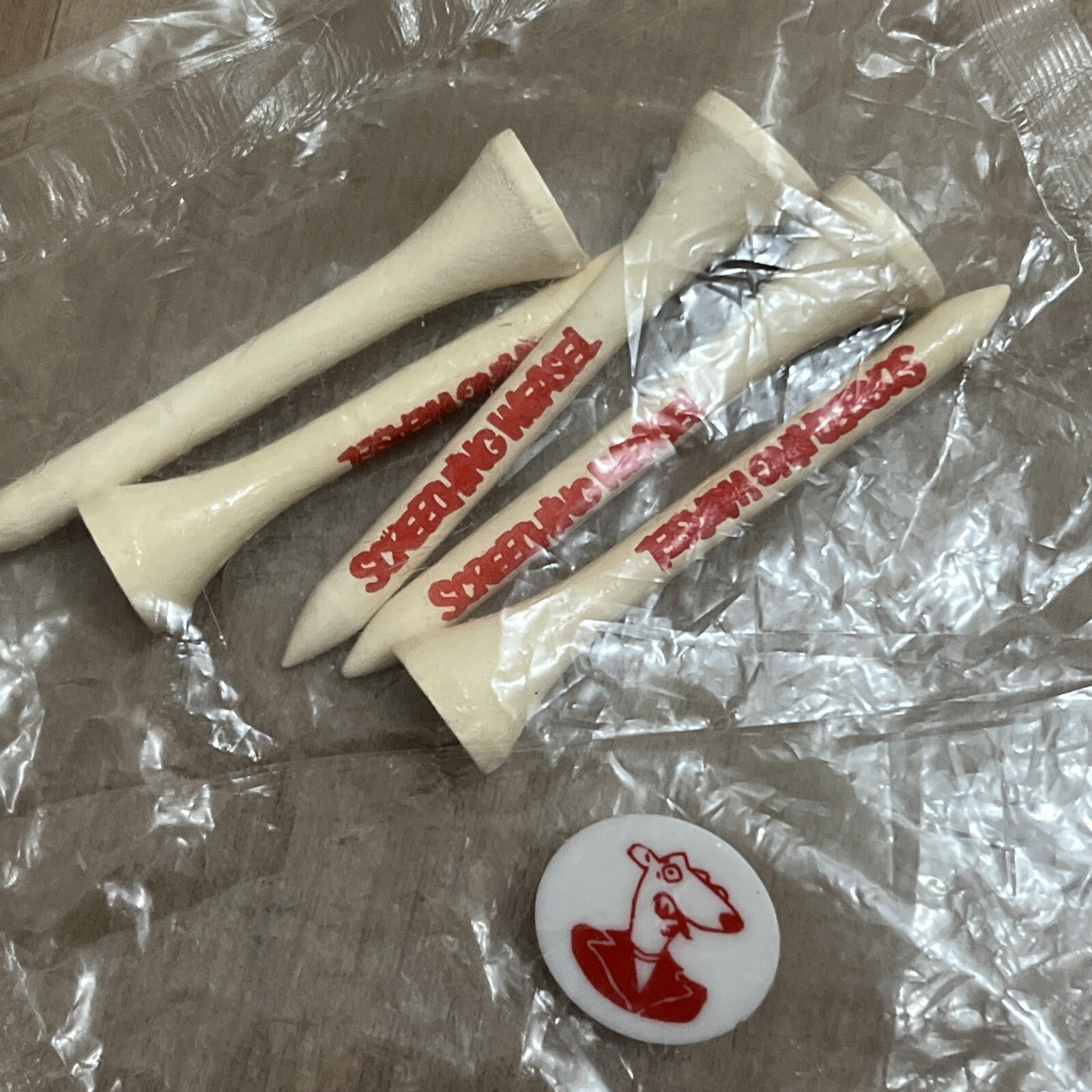 NWT Vintage 90s Screeching Weasel Fat Wreck Chords Golf Tees And Marker Pop Punk