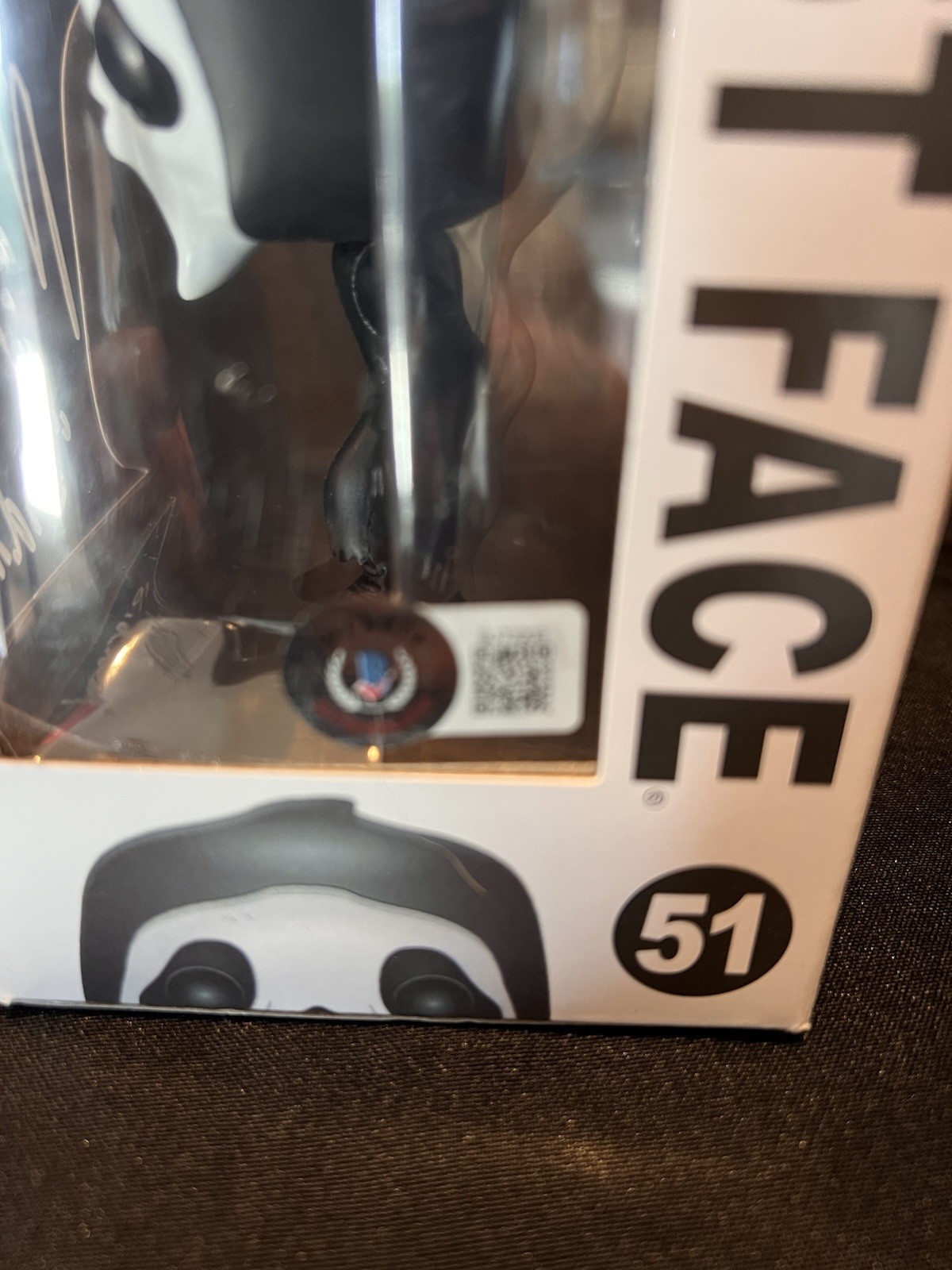 Neve Campbell signed Funko Pop Ghostface Sidney Prescott Scream Beckett