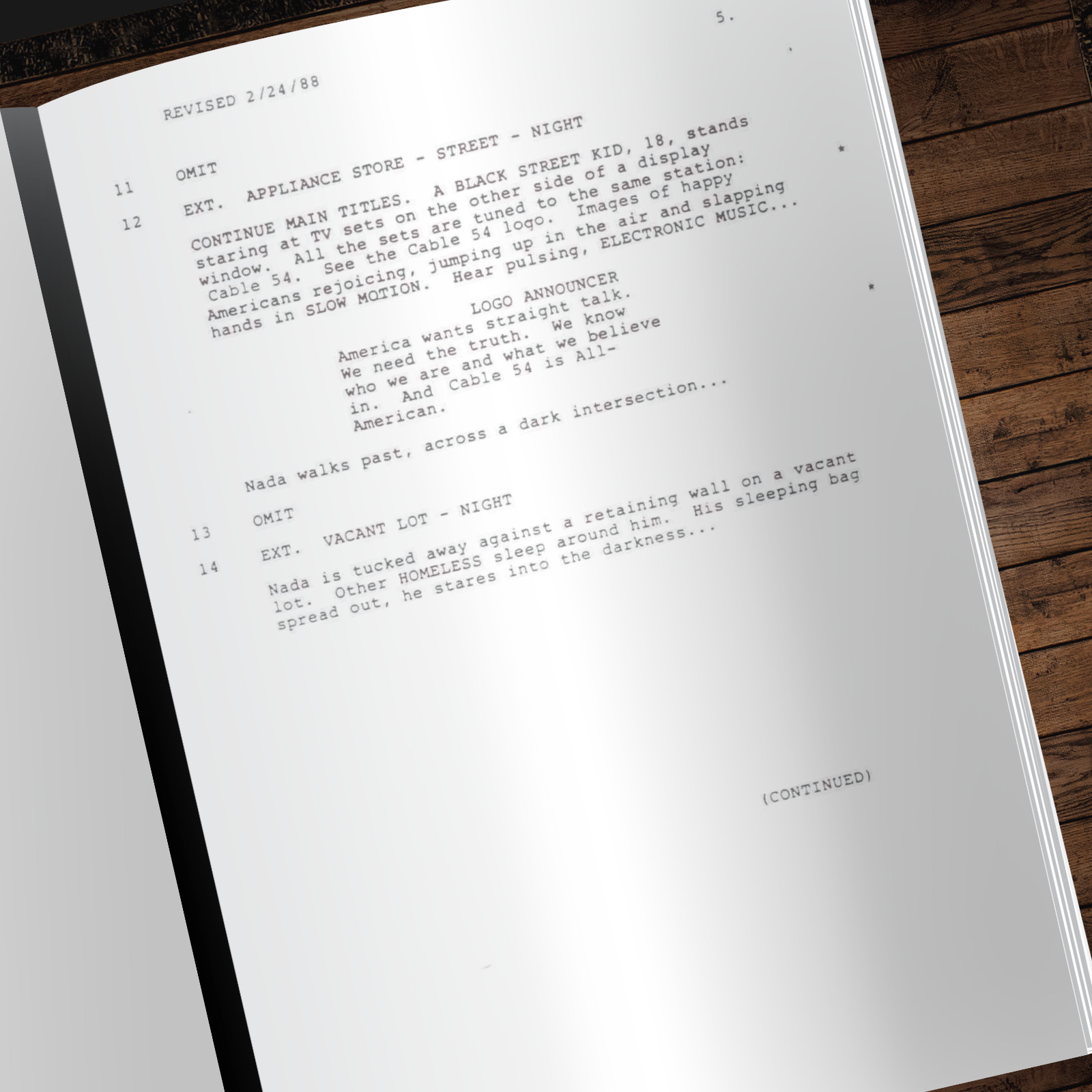 They Live Script Autograph, Signed, Reprints, John Carpenter, Roddy Piper