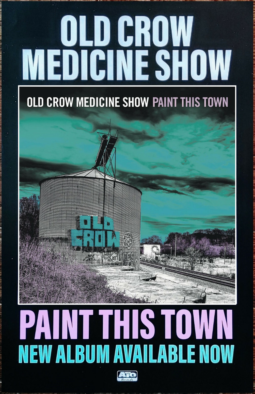 OLD CROW MEDICINE SHOW Paint This Town 2022 Ltd Ed RARE Tour Poster! Folk Rock