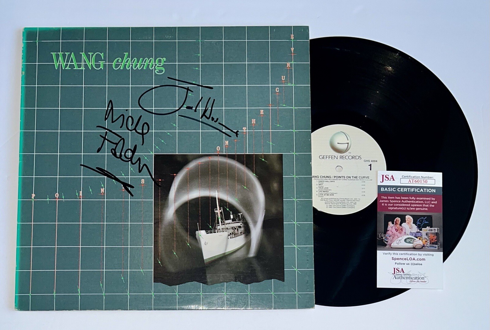 WANG CHUNG HAND SIGNED AUTOGRAPHED VINYL ALBUM LP JSA COA JACK HUES NICK FELDMAN