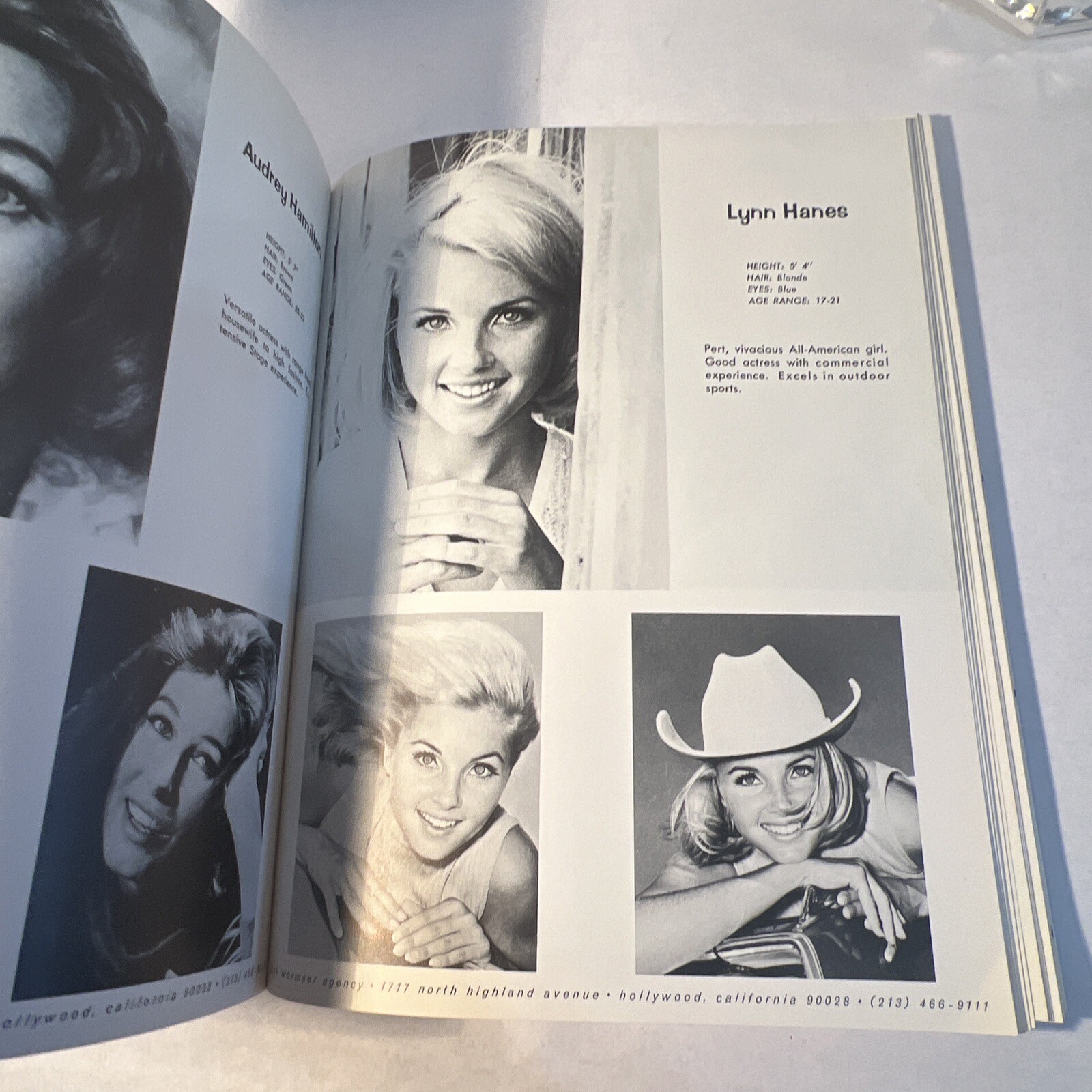1968 JW – JACK WORMSER AGENCY, Hollywood Casting Talent Catalog Book VERY RARE!