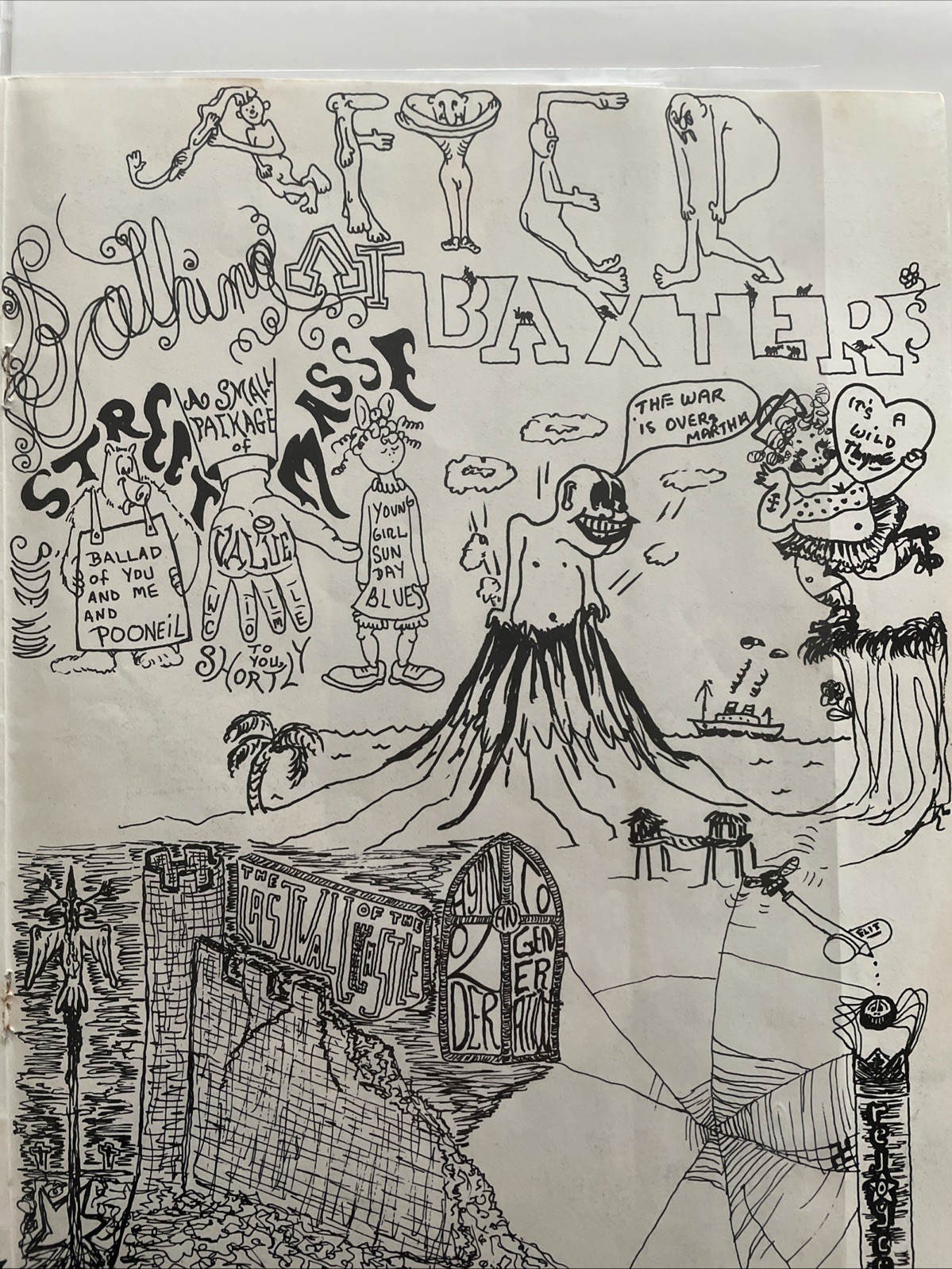 1967 JEFFERSON AIRPLANE , After Bathing At Baxters Illustrated Record Promo Ad