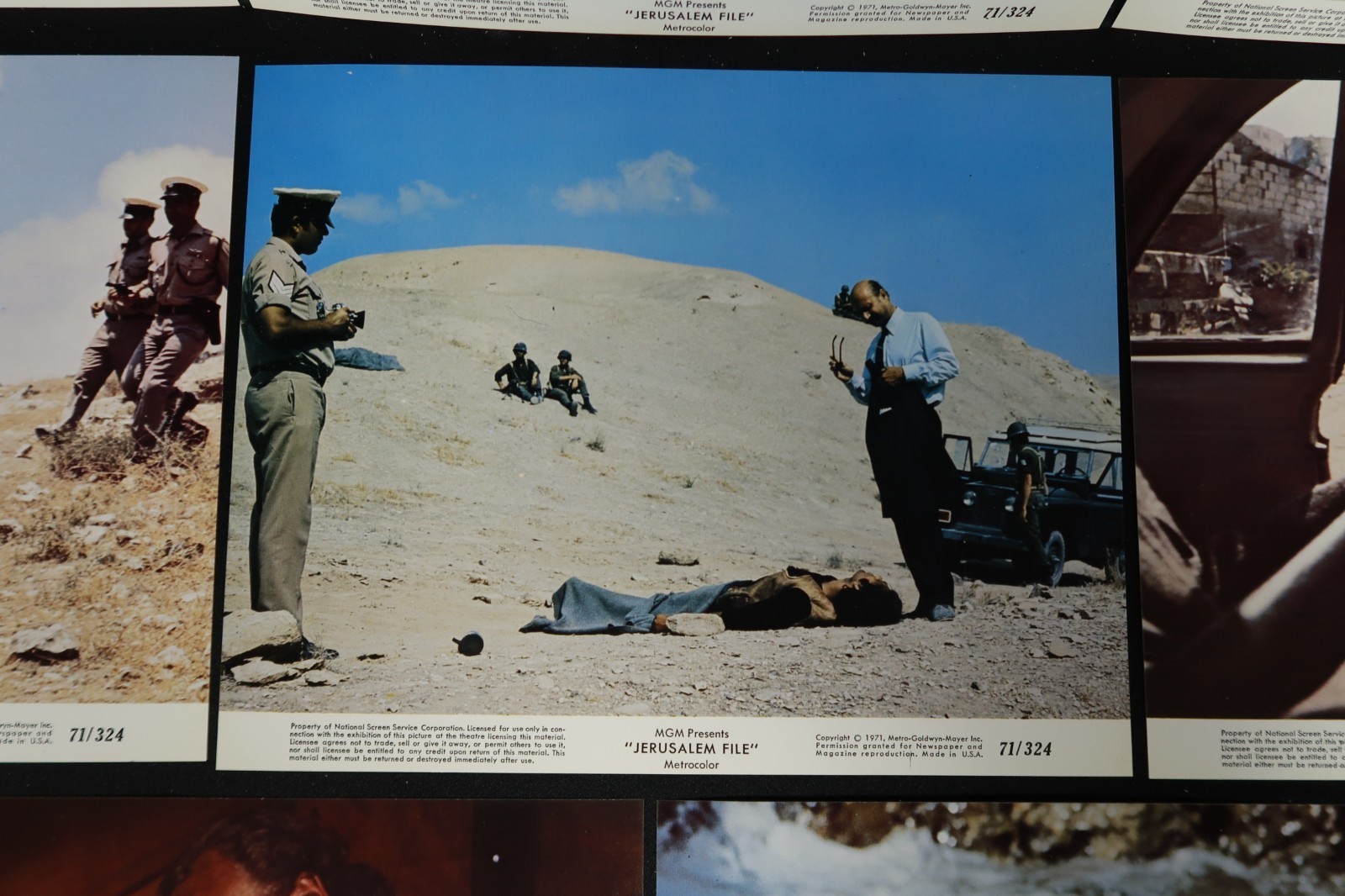 Jerusalem File 1971 Lobby Cards Mini Stills 8 x 10 NSS 71/324 Bruce Davison