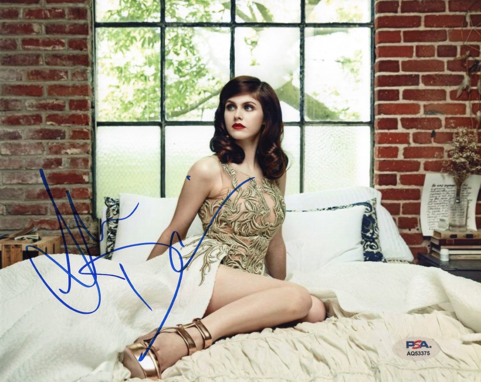 Alexandra Daddario Signed Autographed Framed 8×10 Photo PSA Certified!