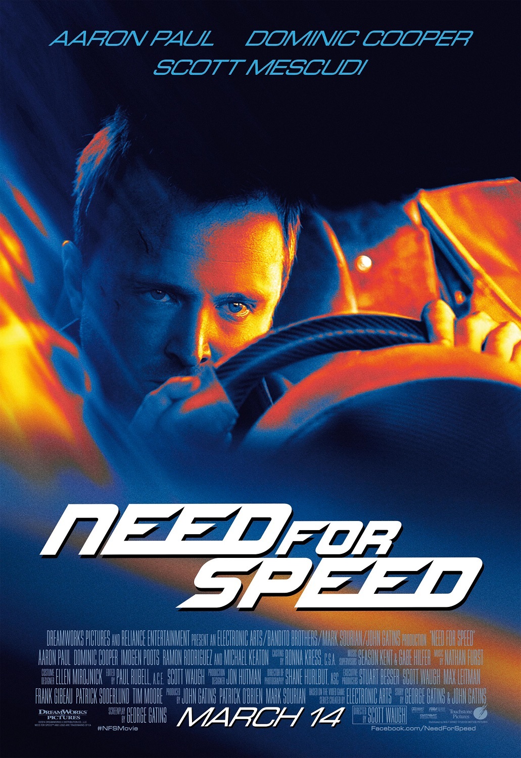 Need For Speed movie poster (b) : 11 x 17 inches – Aaron Paul poster