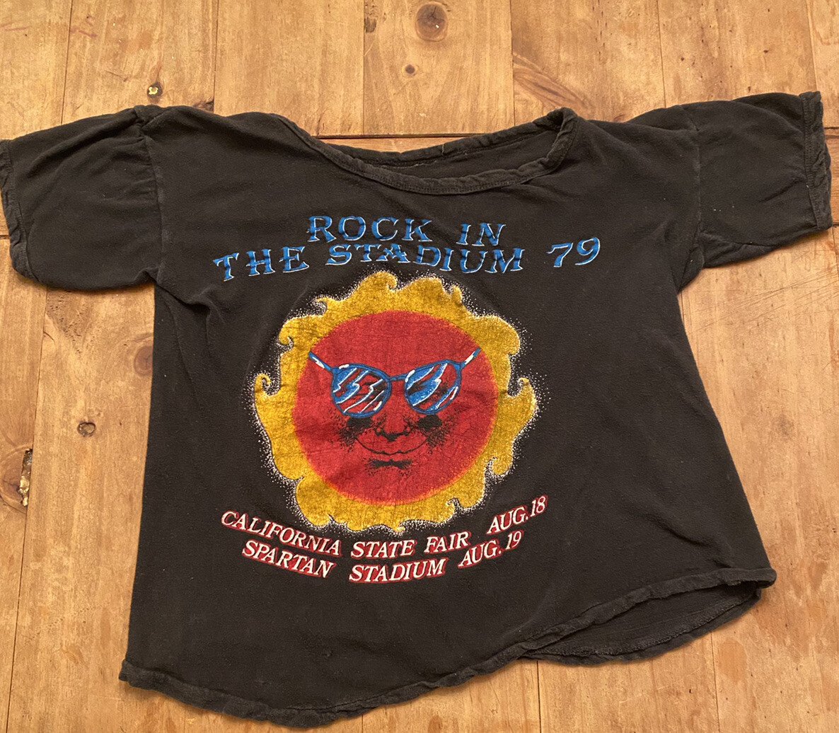 Vtg 1979 Rock In The Stadium Cheap Trick Blue Oyster Cult Tour T-Shirt Women’s