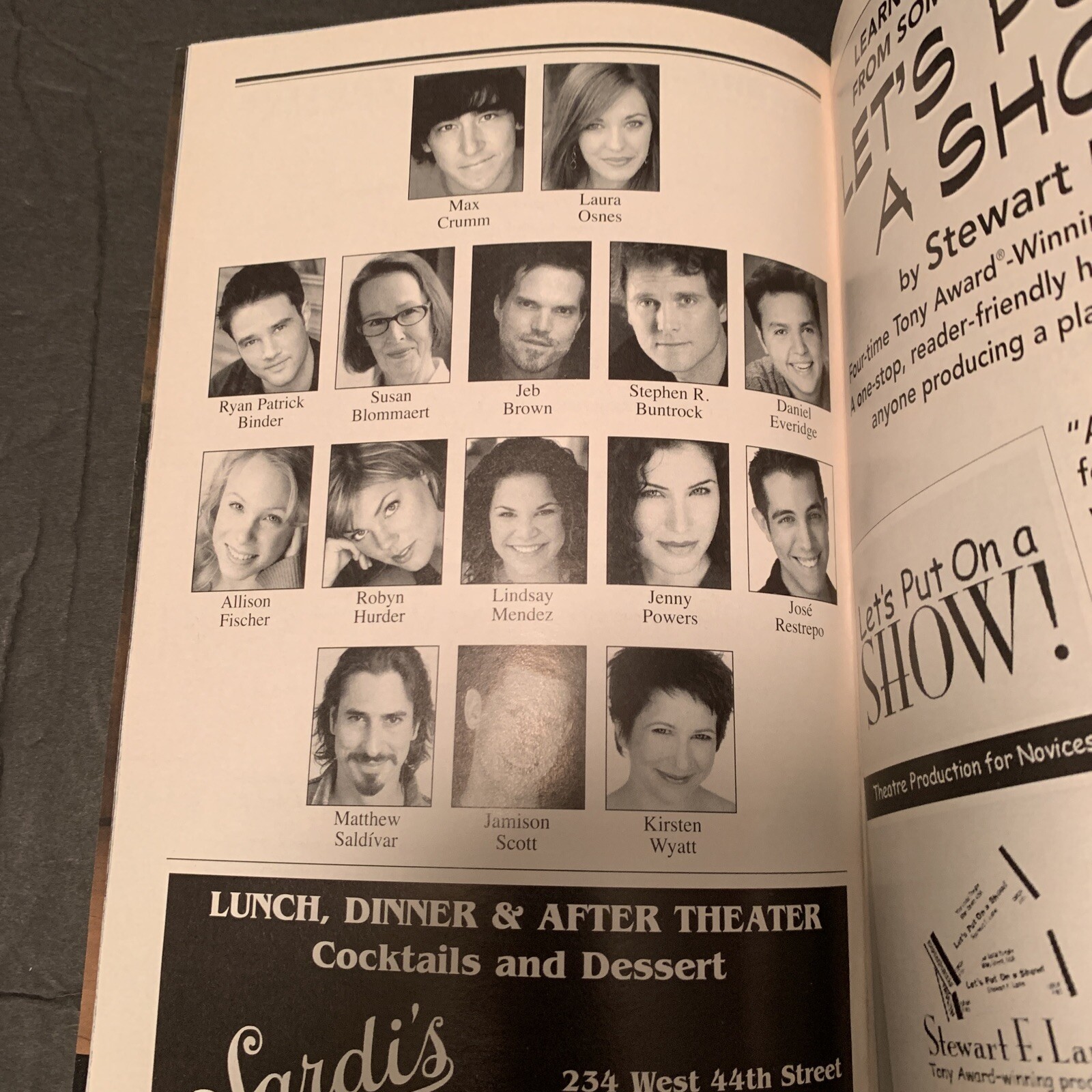 GREASE 2007 FULL CAST SIGNED Broadway Theatre Playbill (OSNES, CRUMM)+