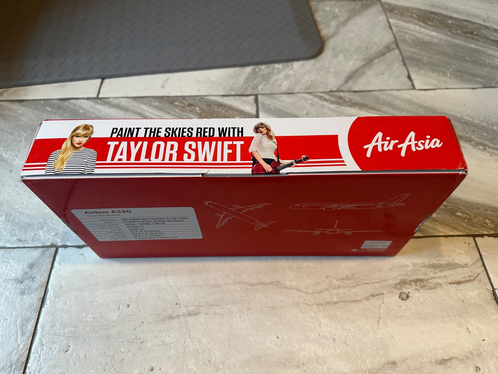 Scale 1:100 AirAsia A320 Livery Aircraft Model Taylor Swift’s Red Tour New