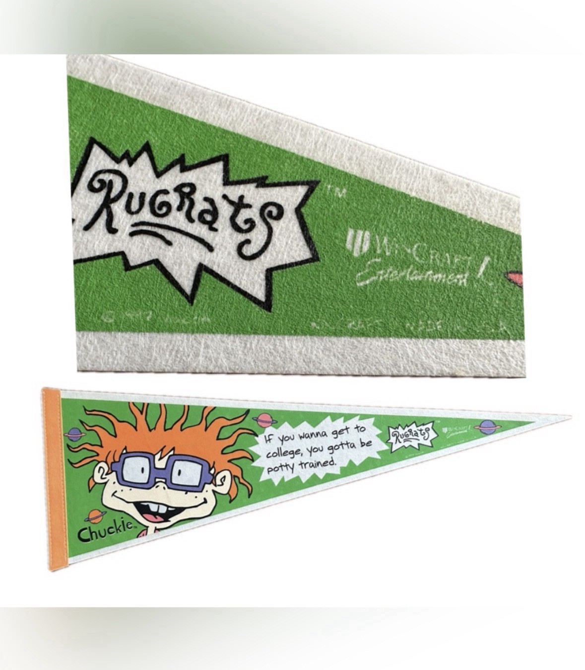 Rare Vtg 1998 Rugrats Complete Collection if Movie Felt Pennants Set