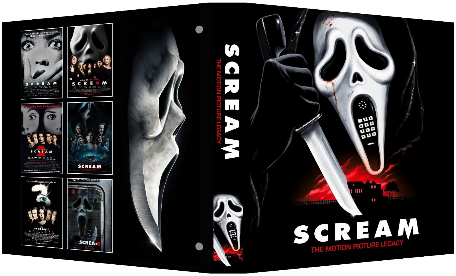 SCREAM Motion Picture Legacy Custom 3-Ring Binder Photo Album GHOSTFACE