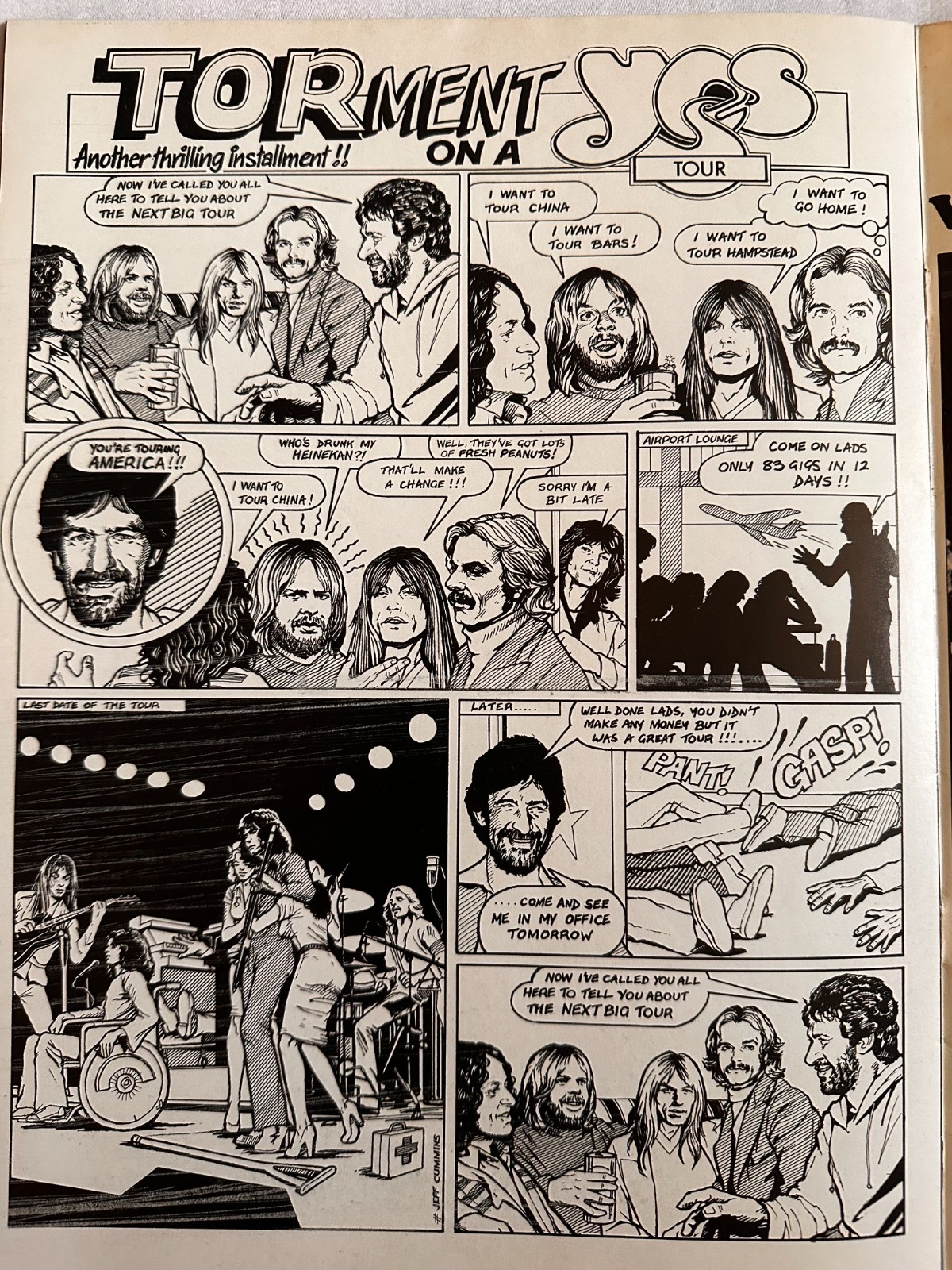 YES TOUR PROGRAM 1978 Tormato Tour