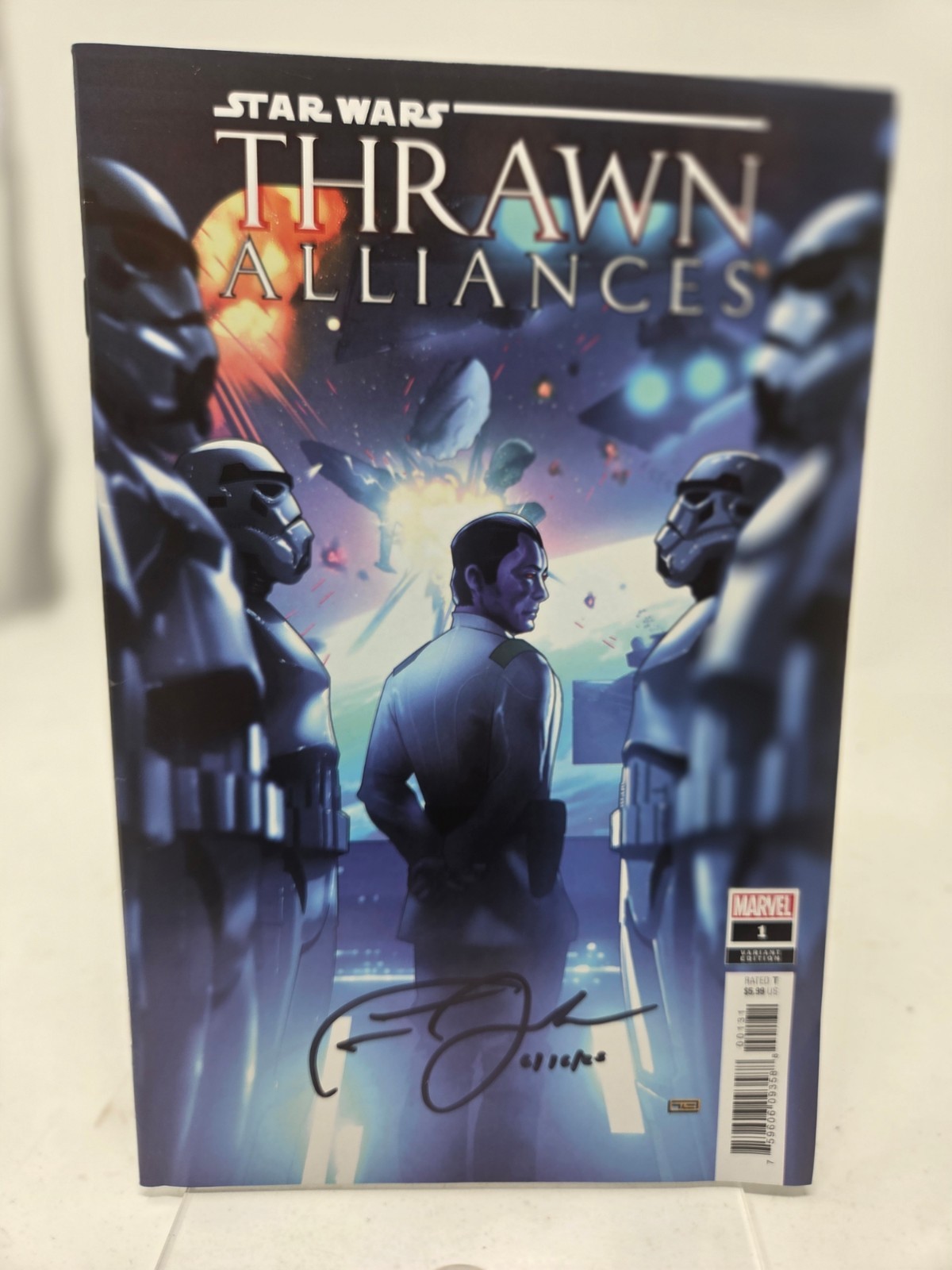 Timothy Zahn signed autographed Comic Book #1 Star Wars Admiral Thrawn Alliances