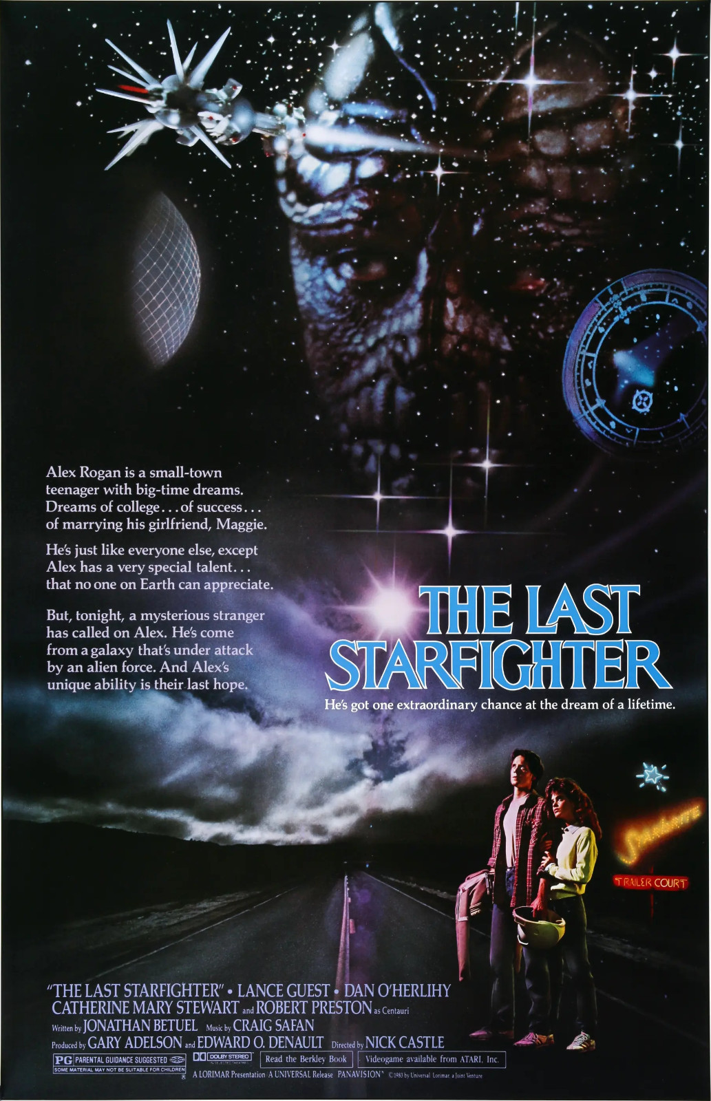 1984 The Last Starfighter Movie Poster 11X17 Alex Maggie Grig Centauri ☄🍿