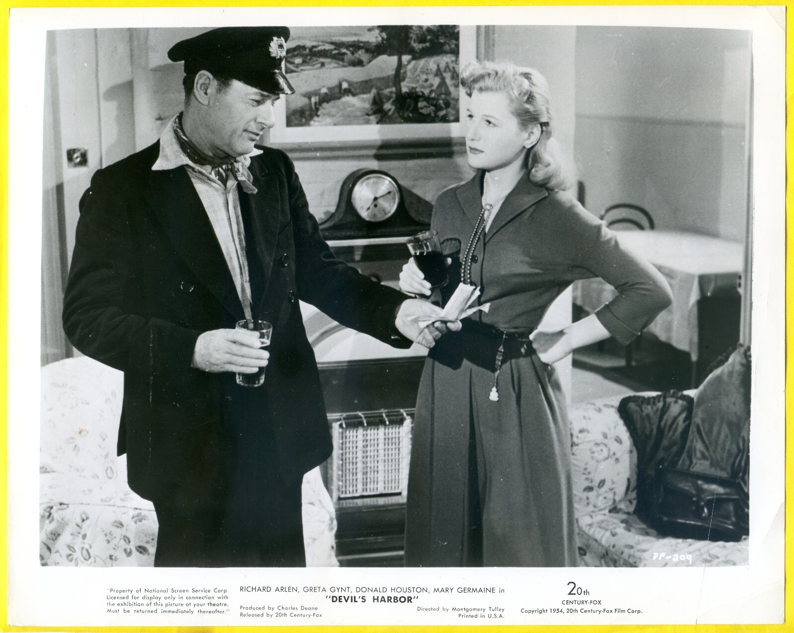 1954 “Devil’s Harbor” Richard Arlen & Greta Gynt 8 x 10″ Movie Photo Original