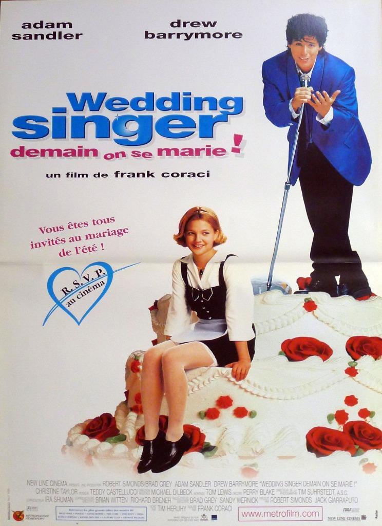 THE WEDDING SINGER – SANDLER / BARRYMORE – ORIGINAL FRENCH MOVIE POSTER