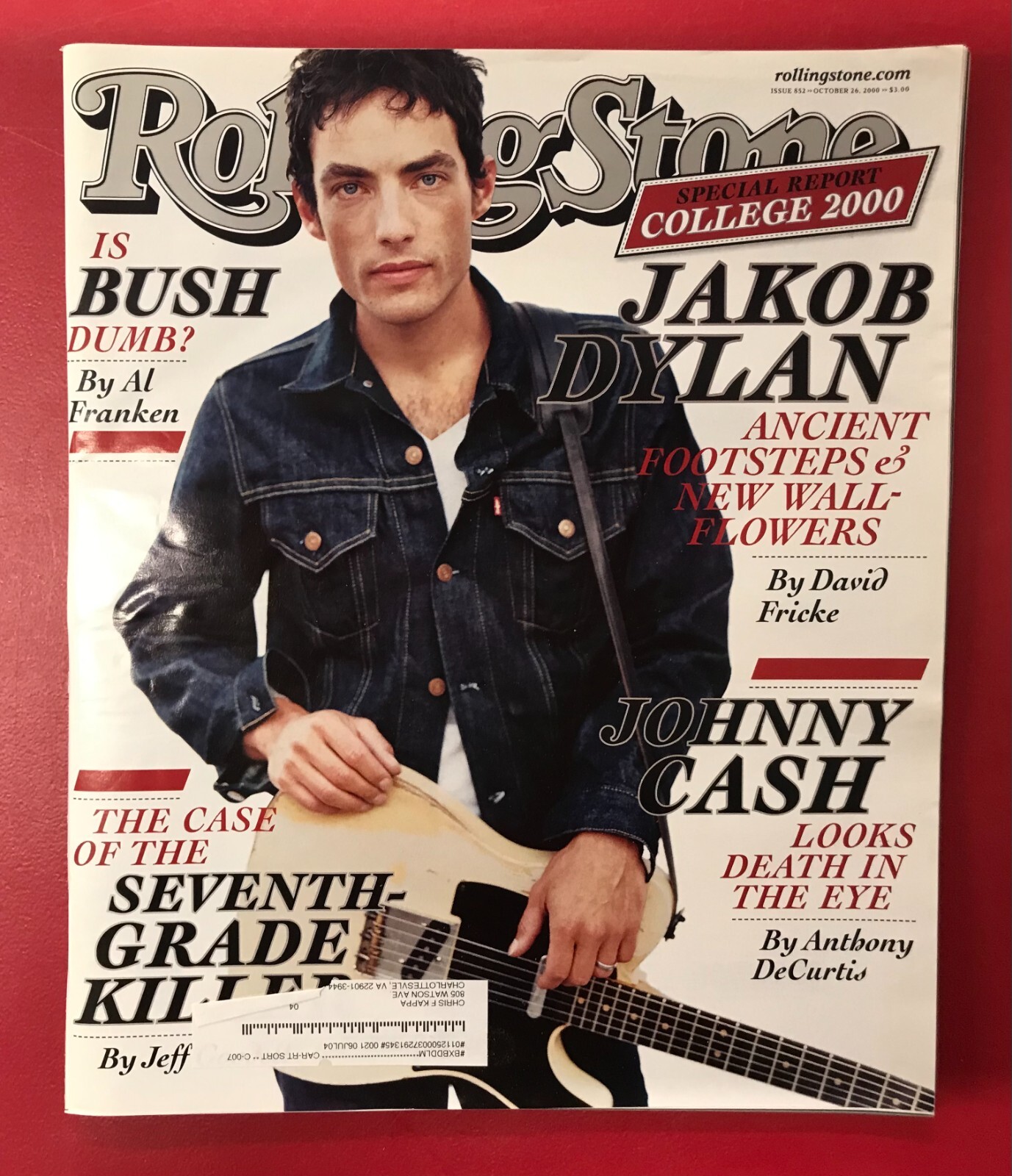 Rolling Stone Magazine – October 2000 #852 with Jakob Dylan Cover (VINTAGE!)