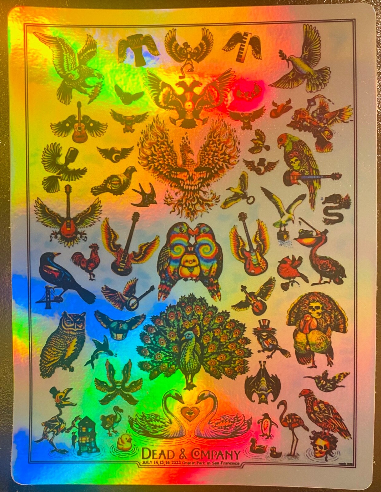 DEAD & COMPANY SAN FRANCISCO CA FOIL STICKER