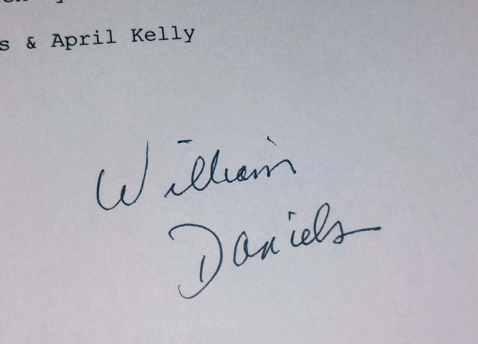 William Daniels Hand Signed Autograph Boy Meets World Script Cover COA NO TARIFF
