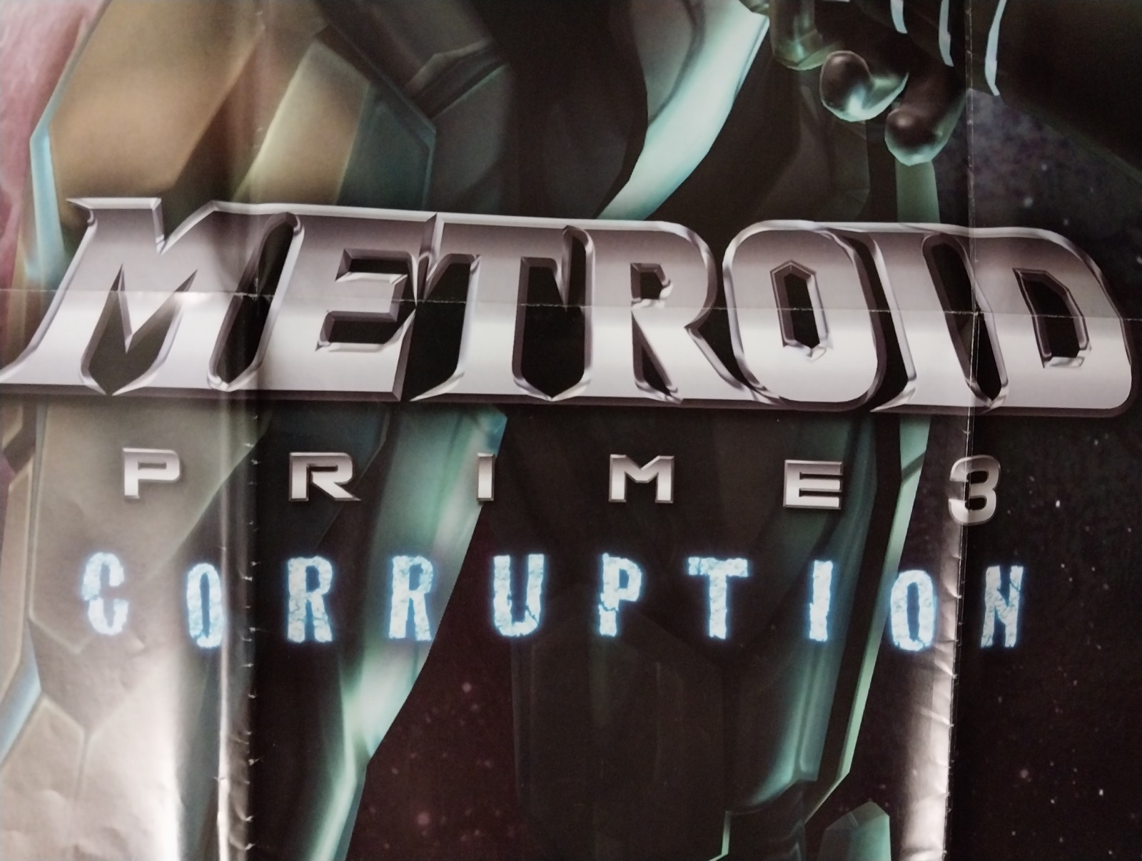 BIG Metroid Prime 3: Corruption POSTER 2007 rare video game wall Nintendo Wii