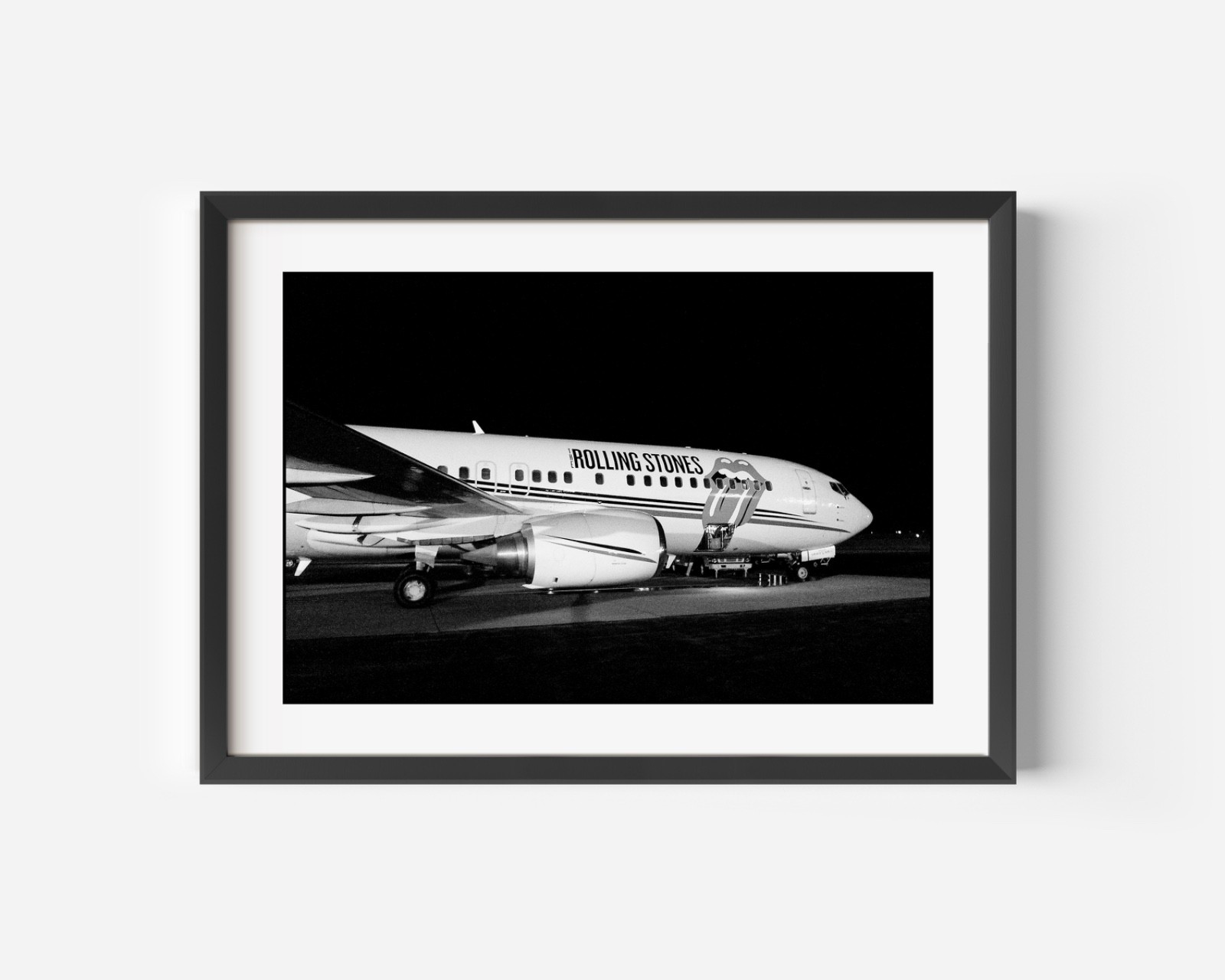 The Rolling Stones Private Jet Archival Photo Print Rolling Stones Wall Art