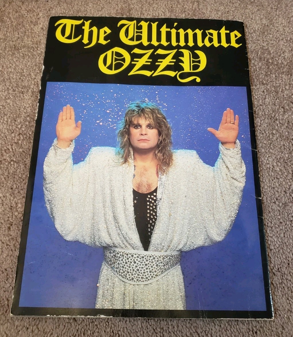 Ozzy Osbourne 1986 The Ultimate Sin Concert Tour Program Book W/ Insert MERCH