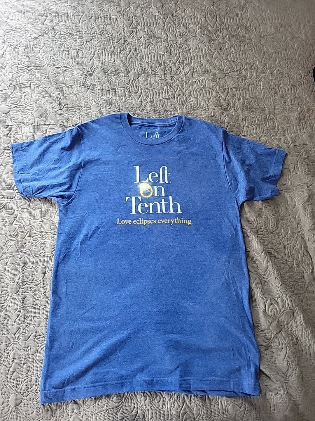LEFT ON TENTH Broadway Musical LOGO TEE T-SHIRT Size M