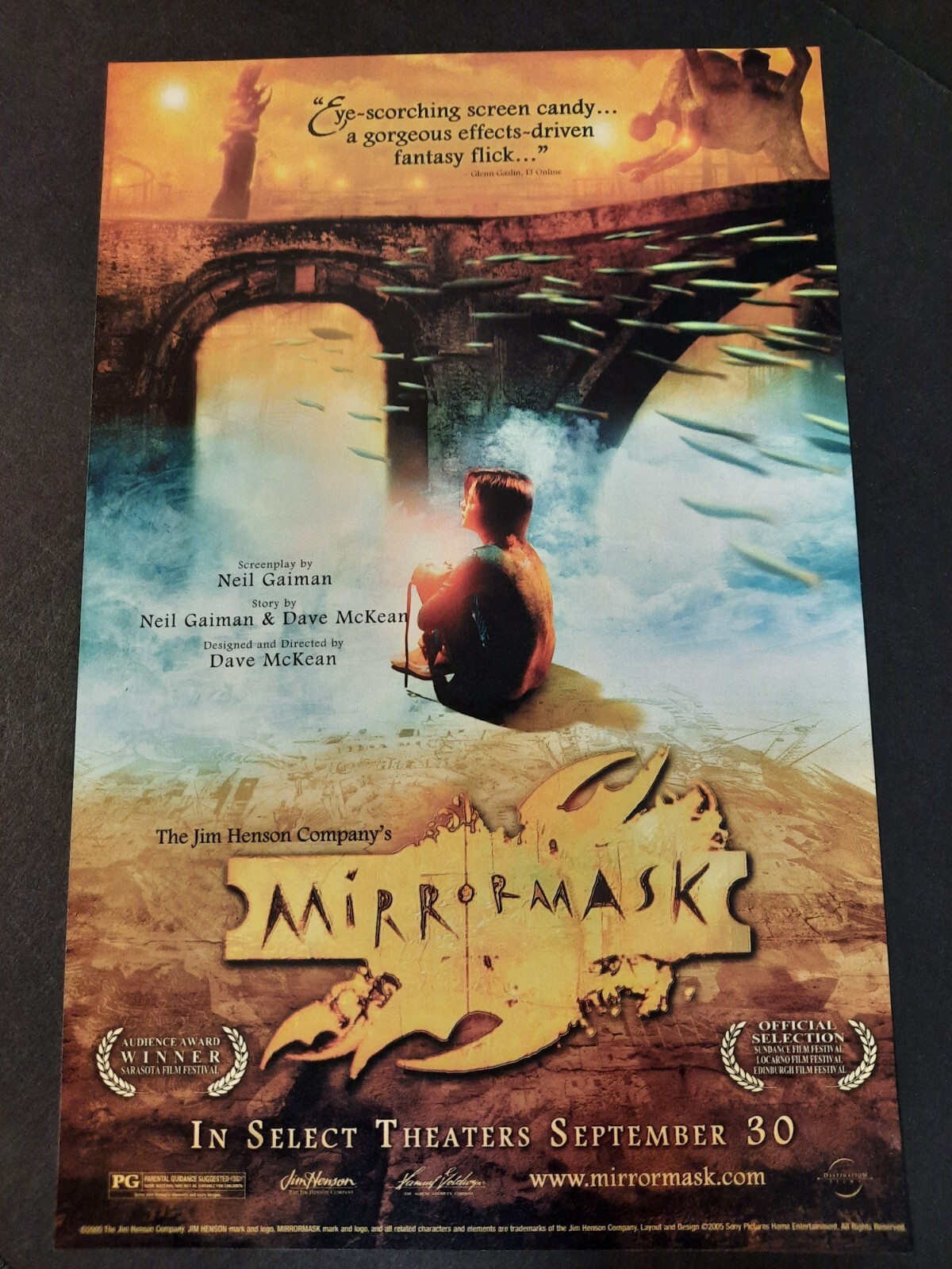 2005 MIRRORMASK Theatrical Release Neil Gaiman fantasy film ~ Print Ad/Ad Page