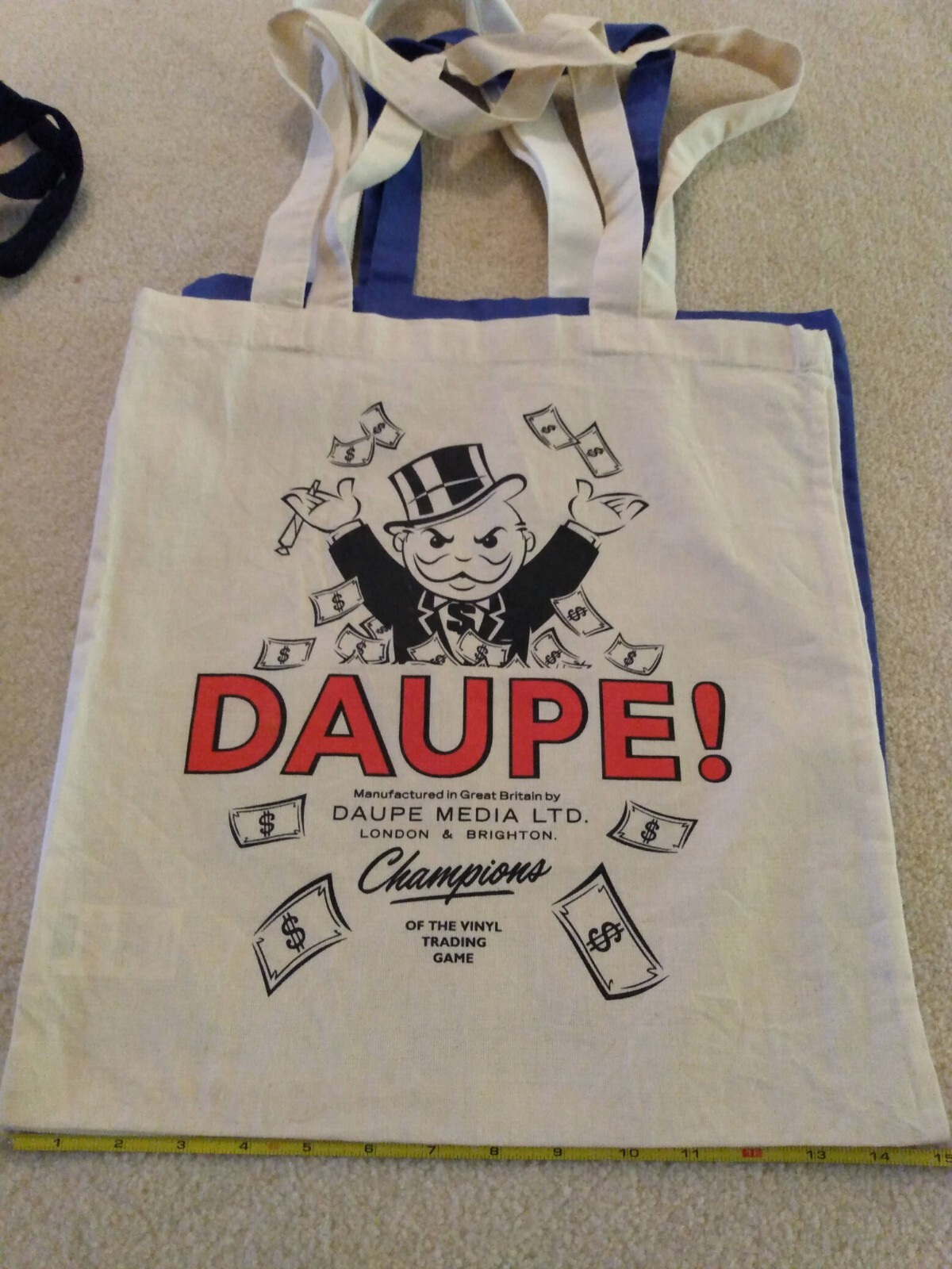 Daupe! Monopoly Man Vinyl Tote Bag Westside Gunn Griselda Boldy James slipmats