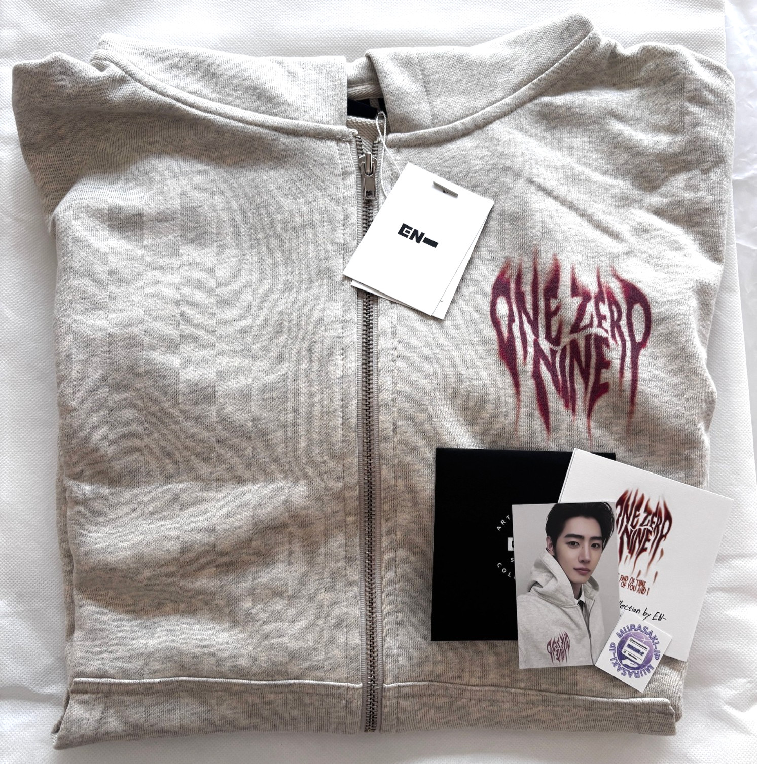 Artist-Made Collection ENHYPEN SUNGHOON 109 ZIP-UP HOODIE IVORY L Full Set New