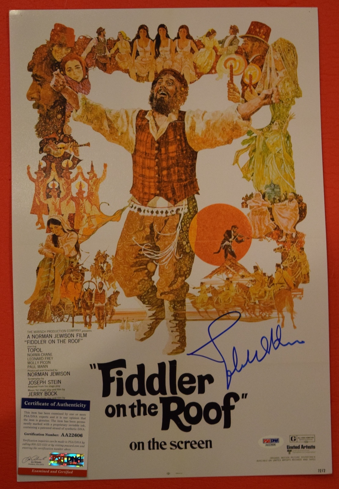 John Williams Signed Autographed Fiddler on the Roof 12×18 Poster PSA/DNA COA