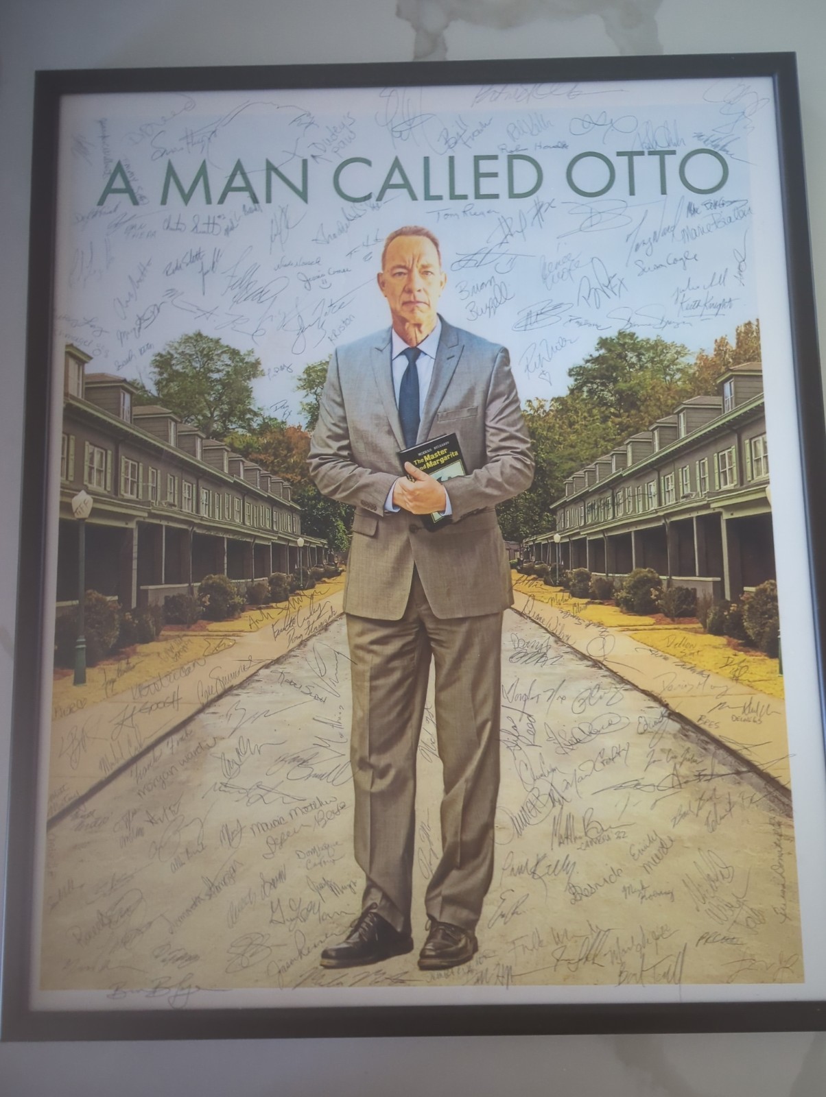 A Man Called Otto Tom Hanks Signed Poster From Cast And Crew Over 100 Signatures