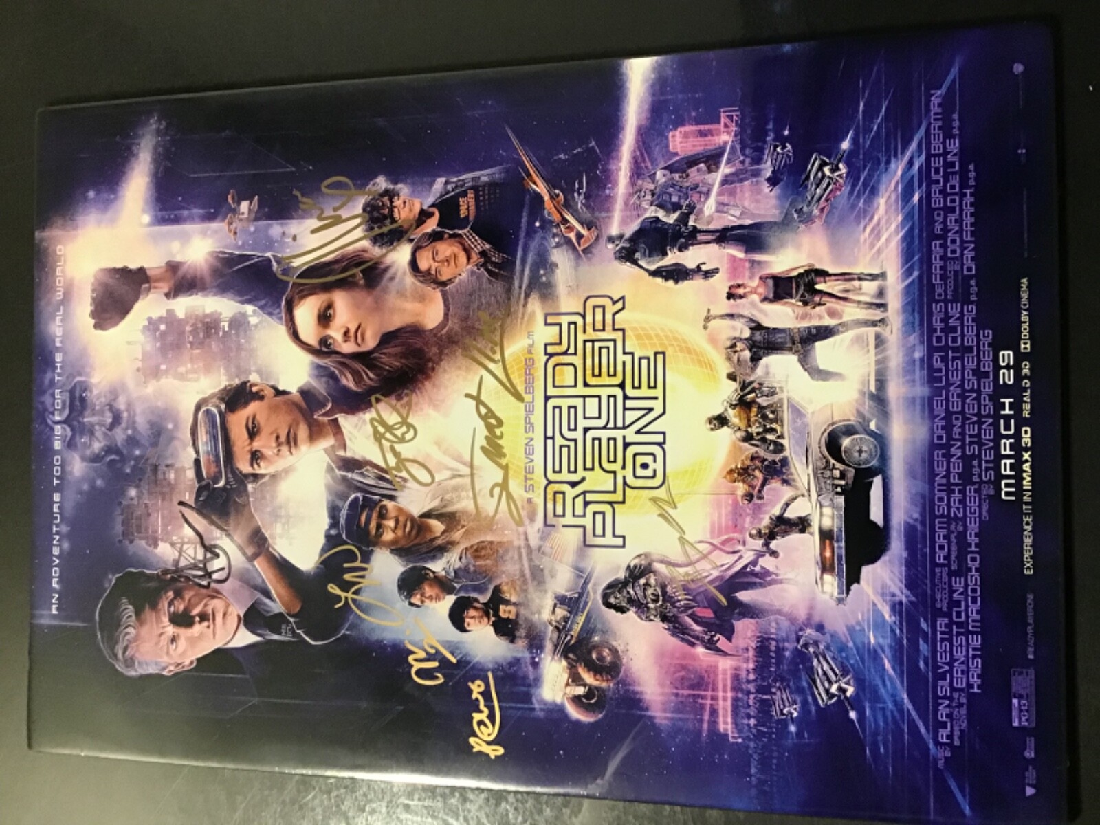 READY PLAYER ONE Wondercon 2018 SIGNED x8 OLIVIA COOKE Tye SHERIDAN Ernest CLINE