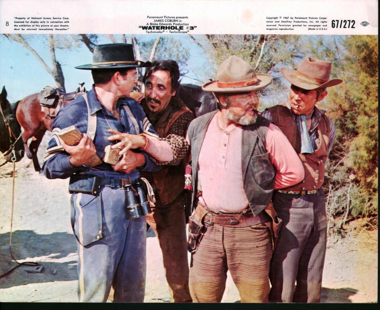Waterhole #3 (1967) 8×10 color movie photo aka mini lobby card #8