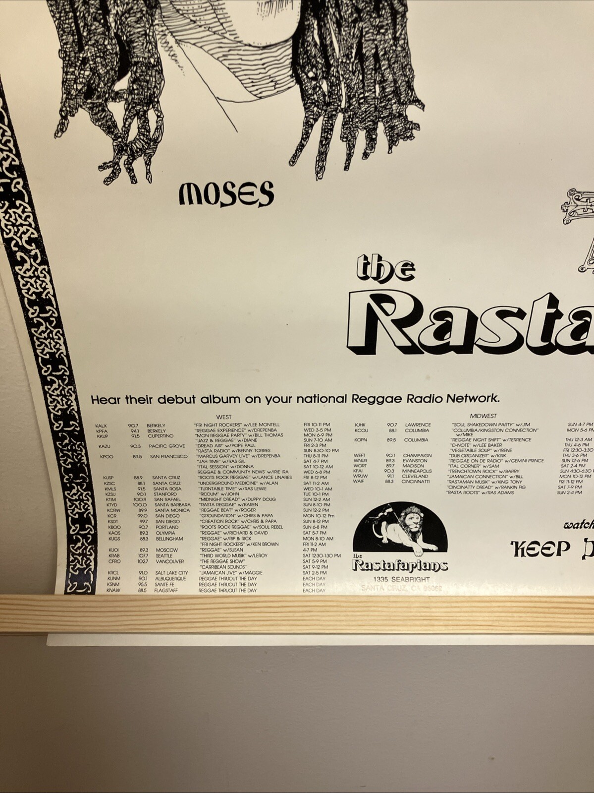 Original 1981 The Rastafarians Orthodox VTG Promo Poster 22.5”x33.5” Roots VG
