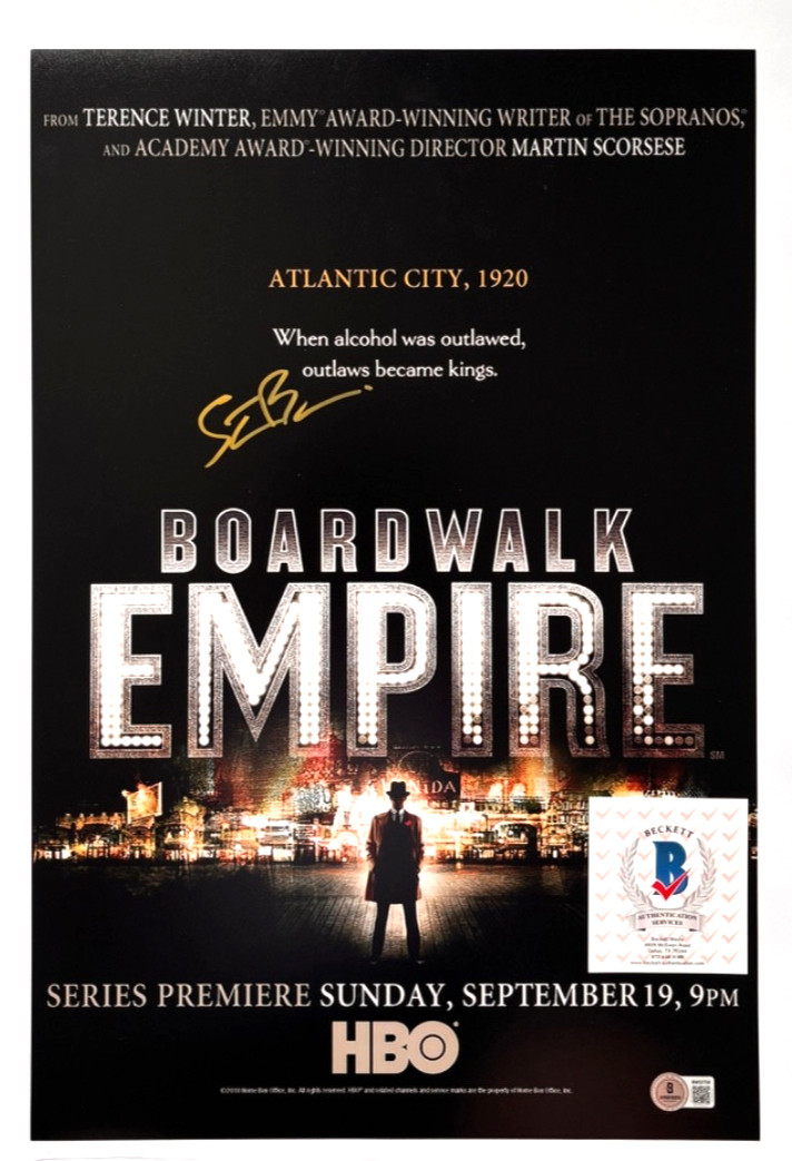 STEVE BUSCEMI SIGNED BOARDWALK EMPIRE 12X18 TV SHOW POSTER PHOTO NUCKY BAS